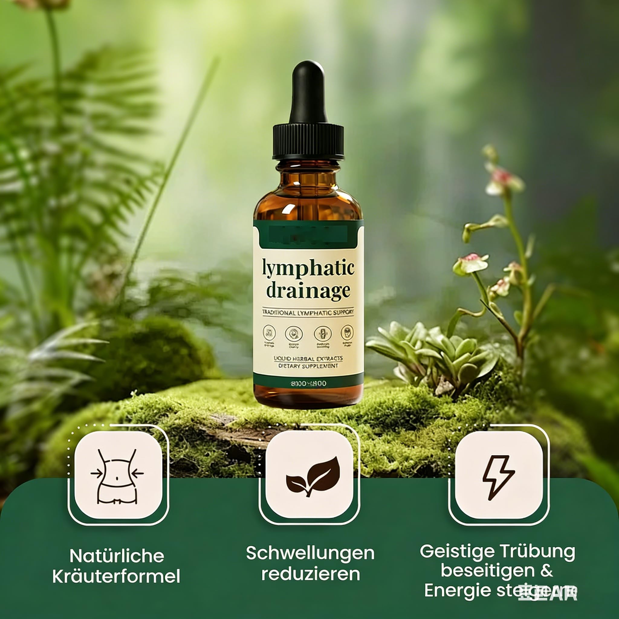 lynvea lymphdrainage Lynvea Detox-Tropfen - NaturlicheLinderung bei Wassereinlagerungen imGesicht, Bauch und an den Beinen