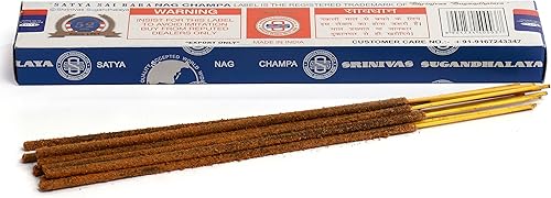 Miniatura 6 de Satya Sai Baba Nag Champa - Varillas de incienso (0.53 oz), 2 paquetes Nag Champa