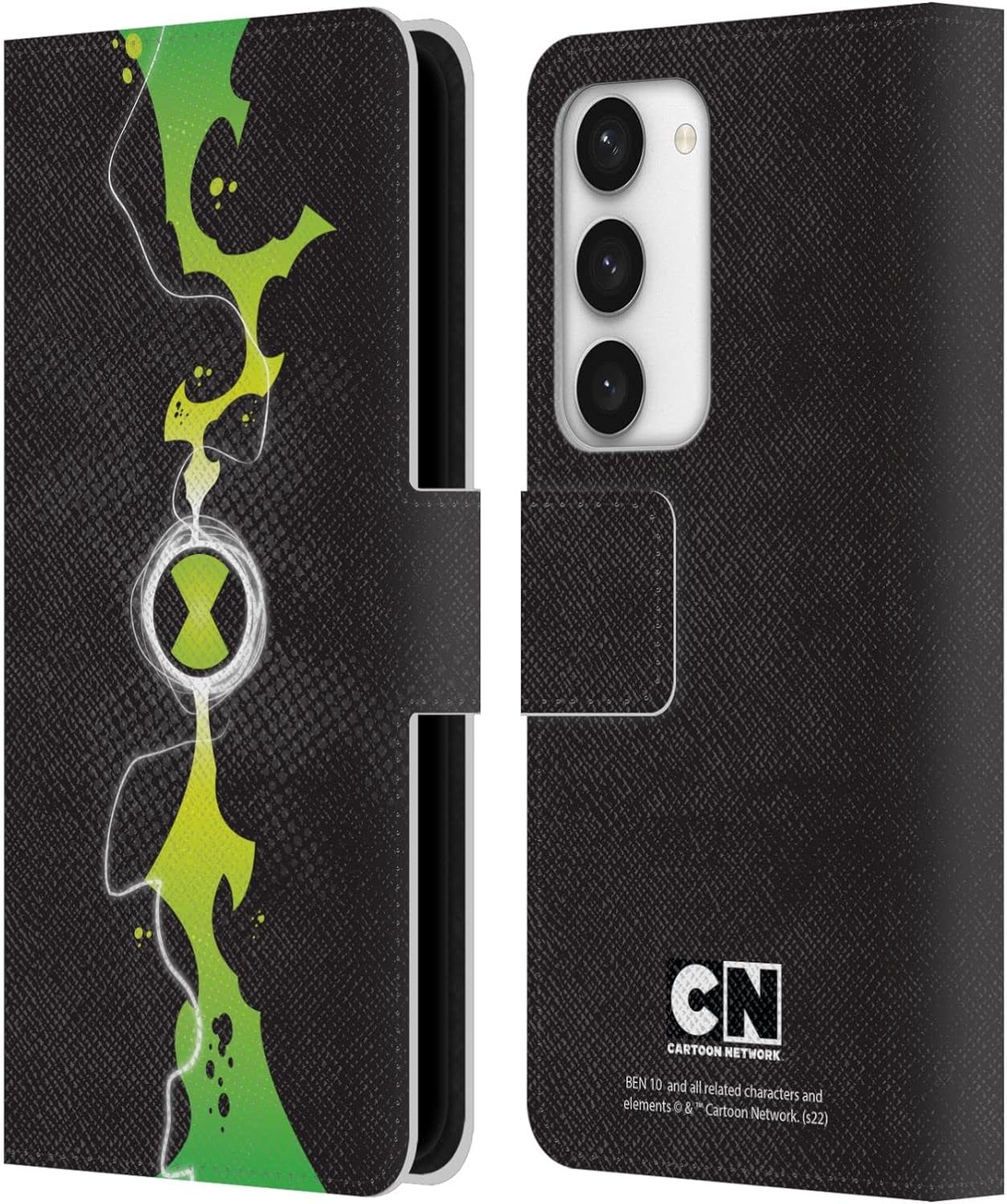 Head Case Designs Officially Licensed Ben 10: Omniverse Omnitrix Graphics Leather Wallet Case Compatible with Samsung Galaxy S23 5G