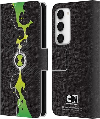 Head Case Designs Funda con licencia oficial de Ben 10 Omniverse Omnitrix Graphics - Funda de piel tipo cartera compatible con Samsung Galaxy S23 5G