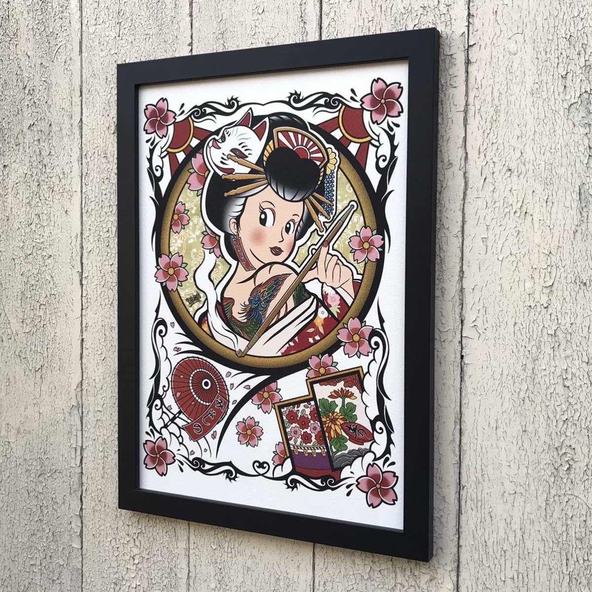 Amazon.co.jp: 花魁 花札 縁起物 開運 招福 商売繁盛 和柄 着物 和彫り