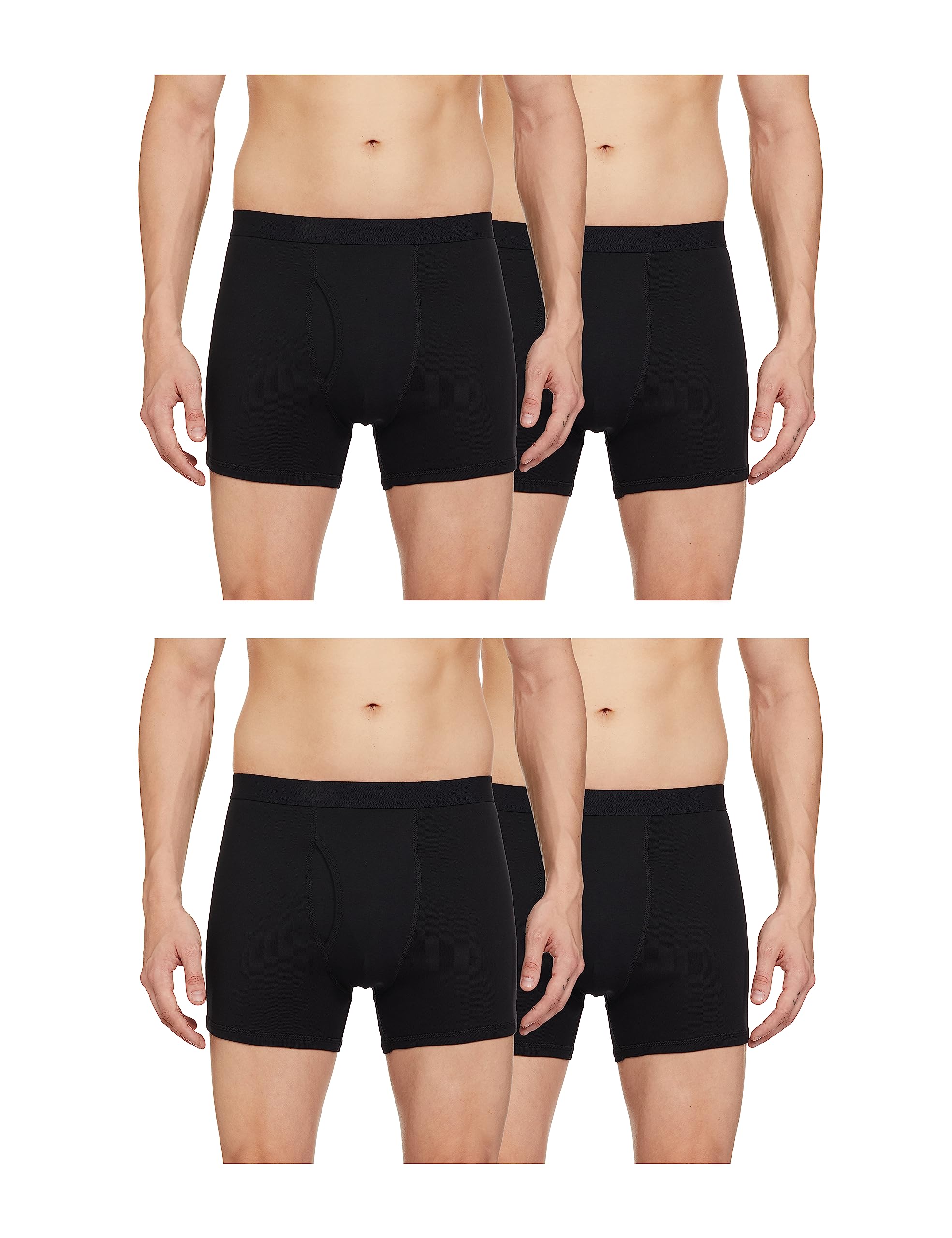 Cool & Fresh™ Mens Cotton Solid Mid Rise Trunks (Pack of 5)-image-46