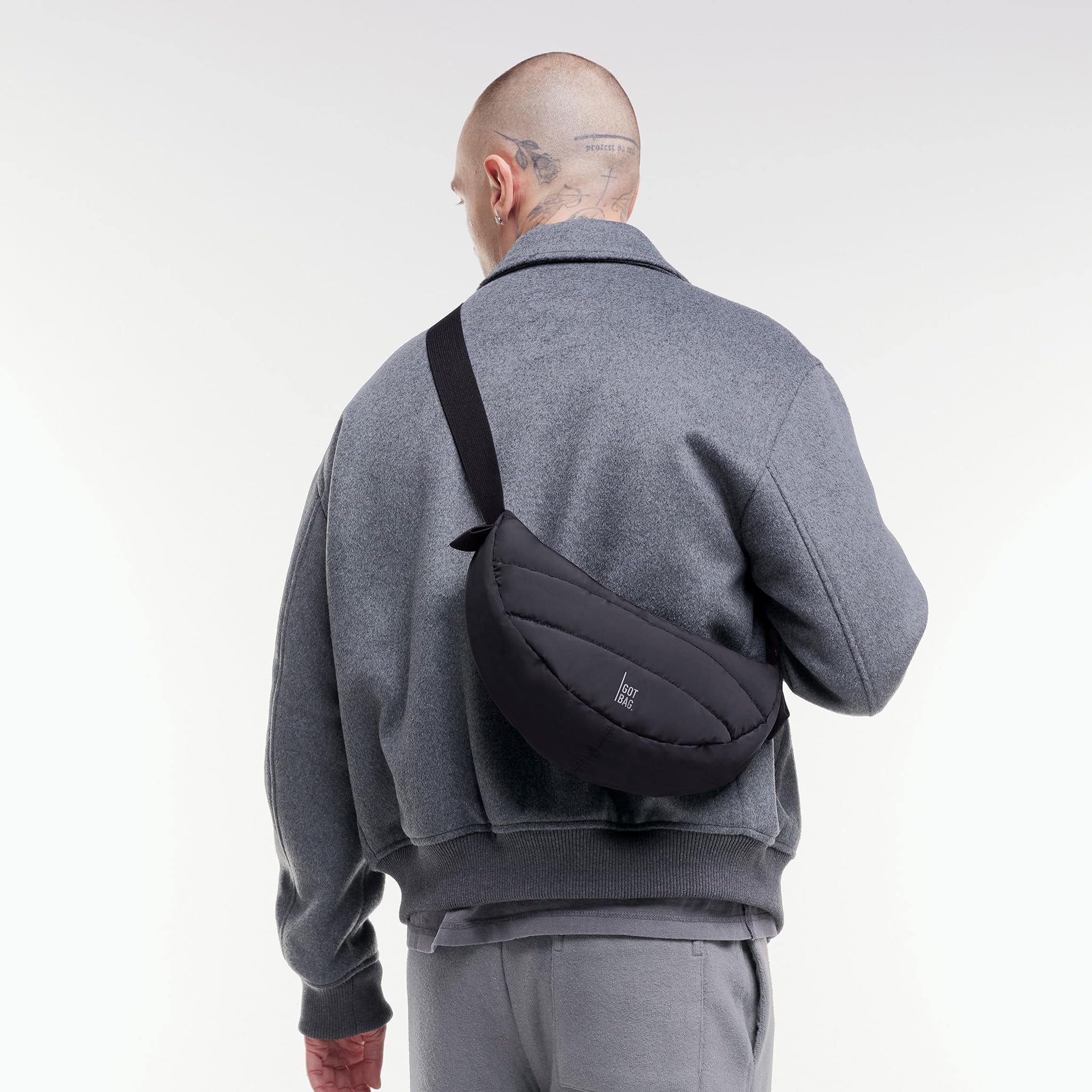 GOT BAG Puffer Moon Bag Small | Pikowana Torebka Półksiężyc | Wodoodporna Nerka Crossbody | Przybrzeżne Odpady Plastikowe
