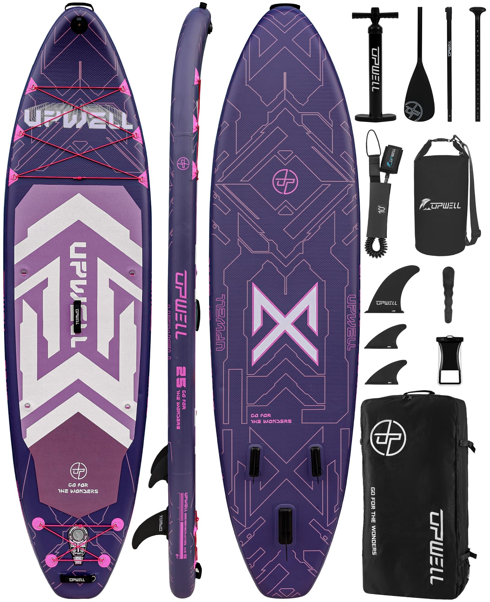 UPWELL 11'6"/11'2" Nflatable Stand Up Paddle Board Wth SUP