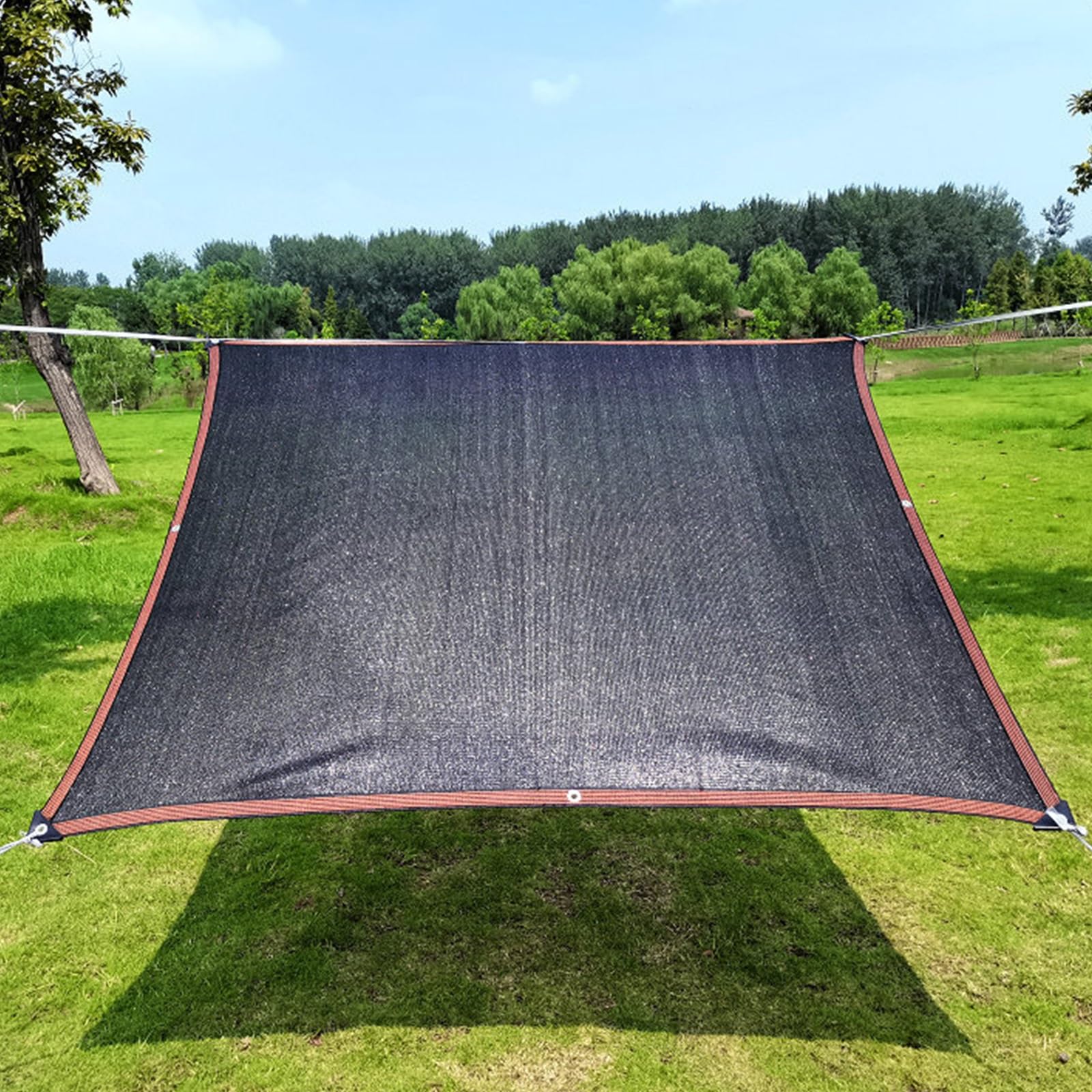 Black Shade Cloth Cover 6.6X23FT 16.4X29.5FT 26X26FT 9.9X9.9FT 16.4X49.2FT 90% Shading Sun Shade Net for Green House, Garden, Pergola, Pools, Dump Truck(Size:3x14m/9.9x45.9ft)