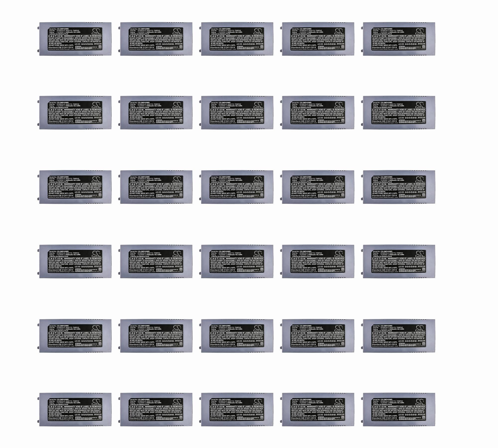 (30 Pack) XSP Battery for GE Logiq E, Logiq I, Ultrasound Machines PN 5120410-2, 5422172, TWBP42
