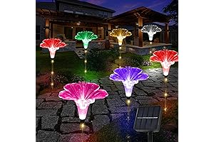 6PACK Solar Lilies Garden Lights for Mom Gifts Outdoor