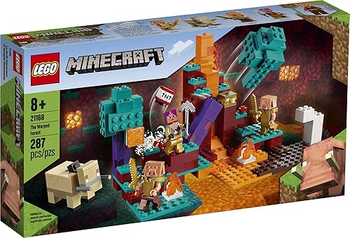 Miniatura 4 de LEGO Minecraft The Warped Forest 21168 - Juego creativo de Minecraft Nether; divertido juguete de construcción de bosque deformado con cazadora,