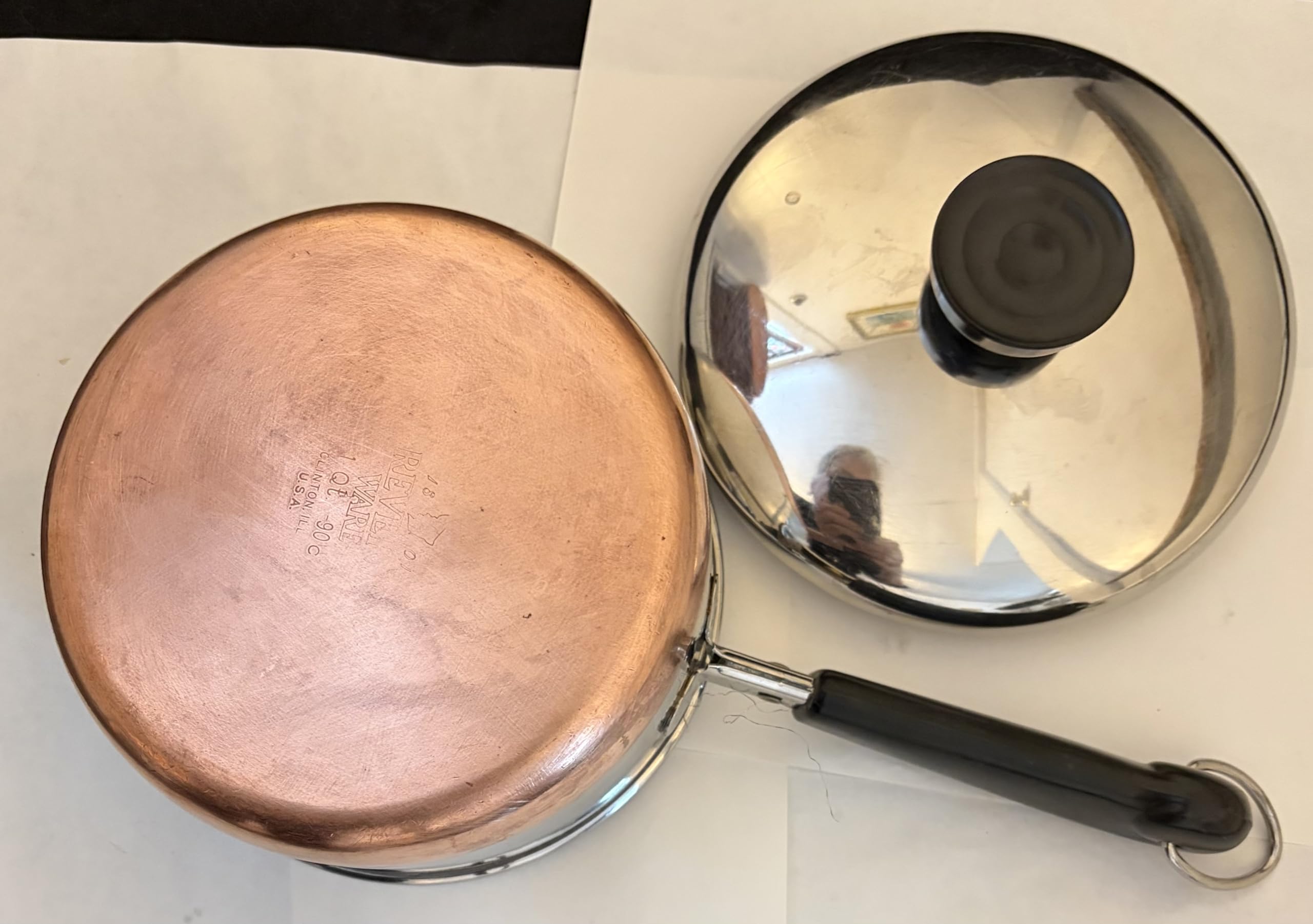 Amazon.com: Vintage Revere 1 Qt. Saucepan Copper Clad With Lid