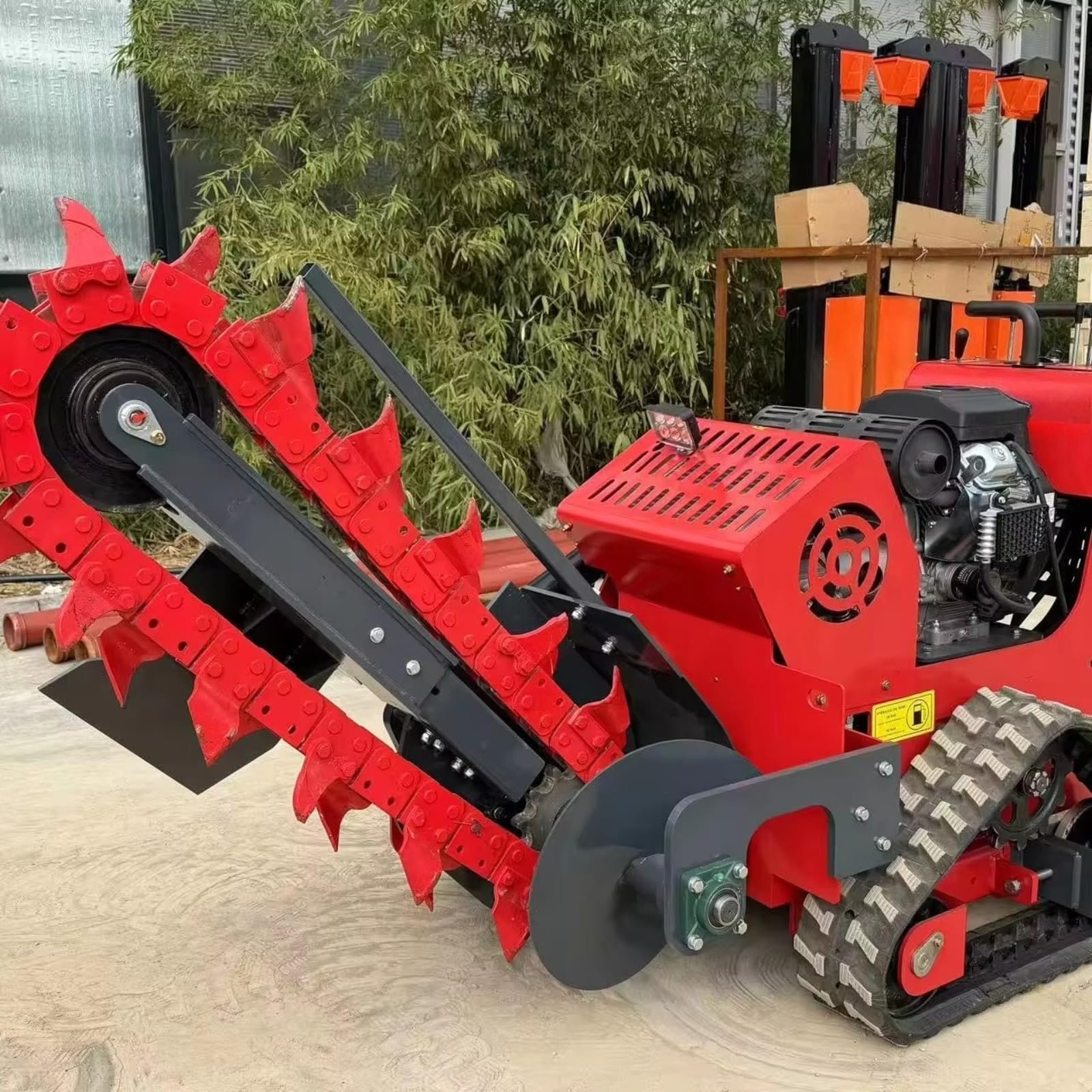 Kompakte Crawler Grabmaschine für Weinberge und Bauernhof-Graben