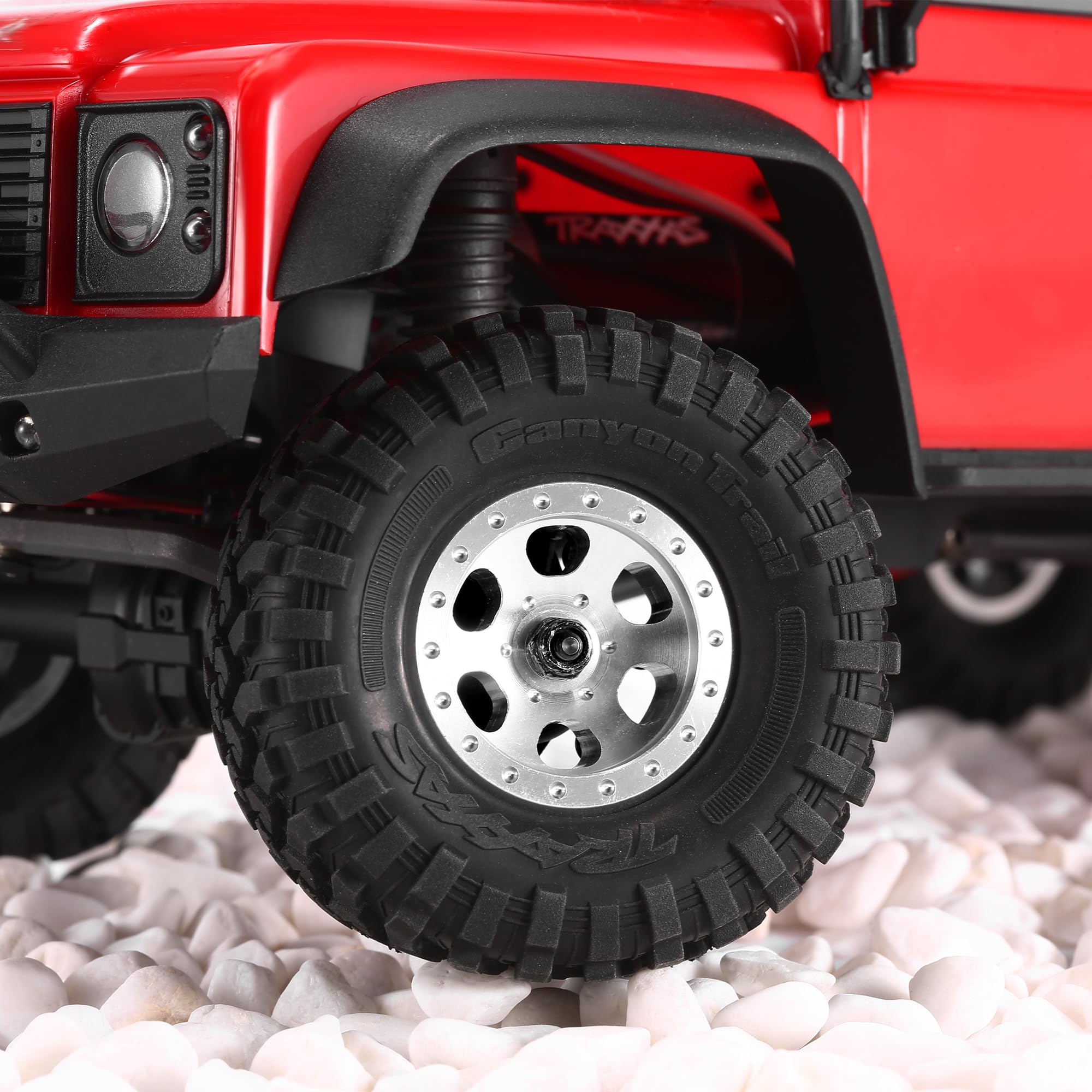 Rccrawler Rims TRX-4M Upgrades COOWOO RC Crawler Wheels - 1.3 Inch Aluminum Alloy For ...