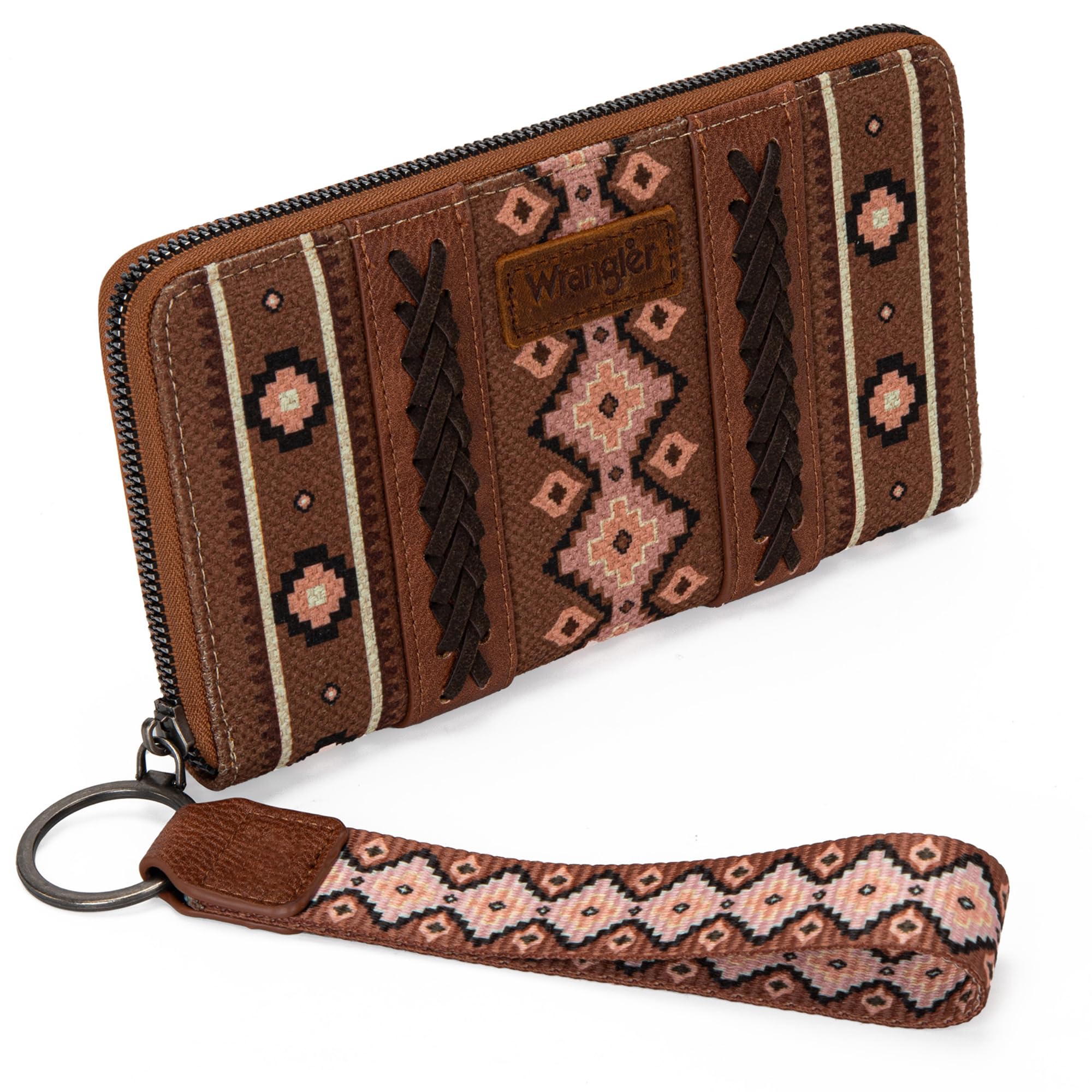 X Wrangler Wristlet Western Wallet Women Boho Aztec Large Clutch Wallets