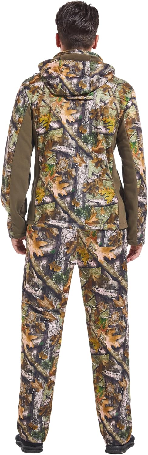 UIIHUNT Hunting Pants for Men, Quiet Camo Hunting Clothing with Fleece Lining, Water Resistant, 5-Pocket Cold Weather Gear - Image 6