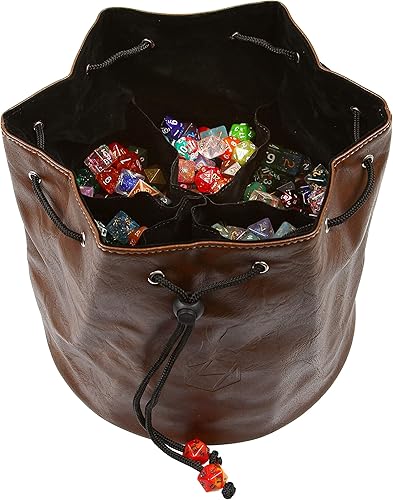 Forged Dice Co. Pouch of The Endless Hoard - Bolsa de dados con capacidad para más de 1,000 dados poliédricos, bolsa de almacenamiento de dados con