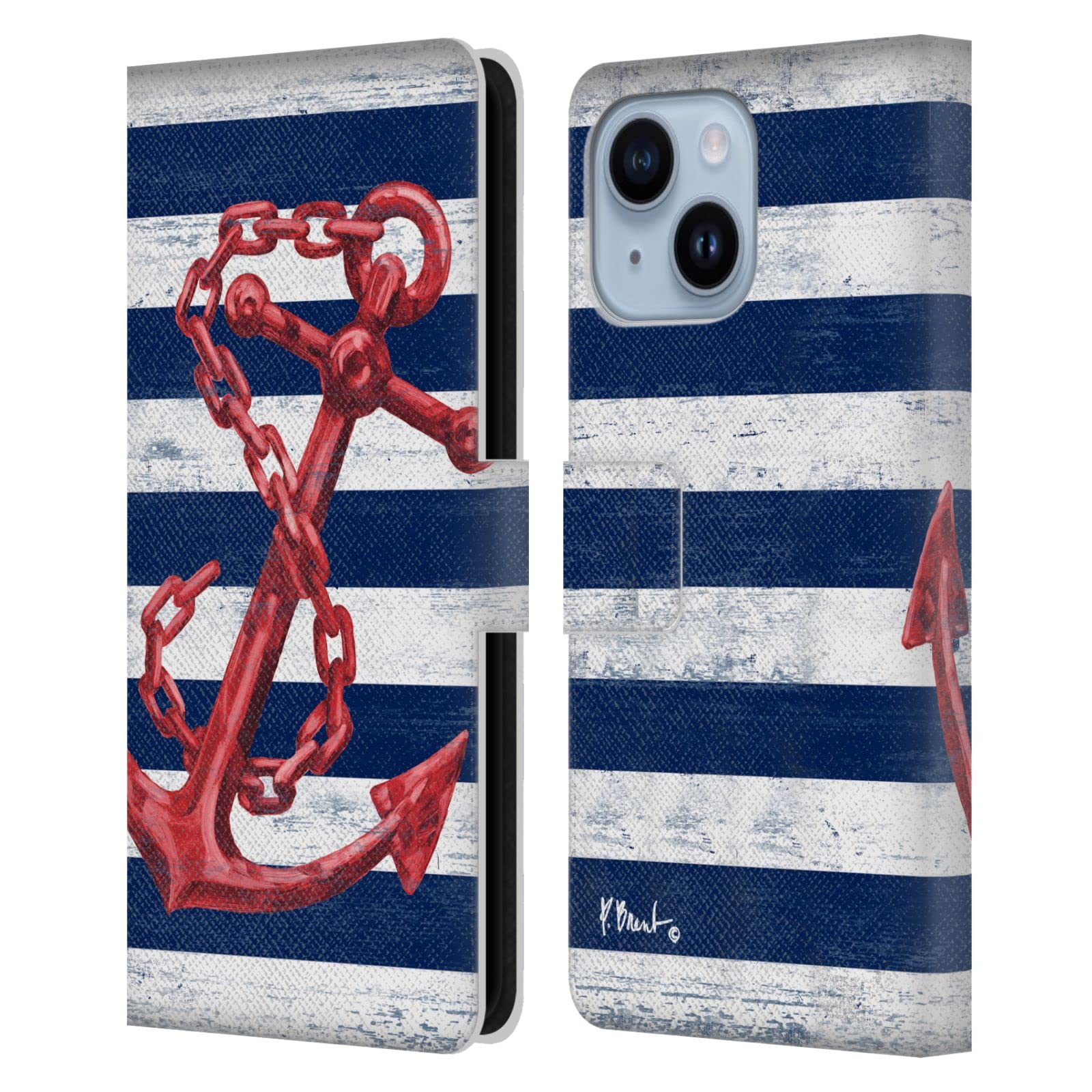 Étui portefeuille en cuir iPhone 14 Plus design Paul Brent haut de gamme - 7