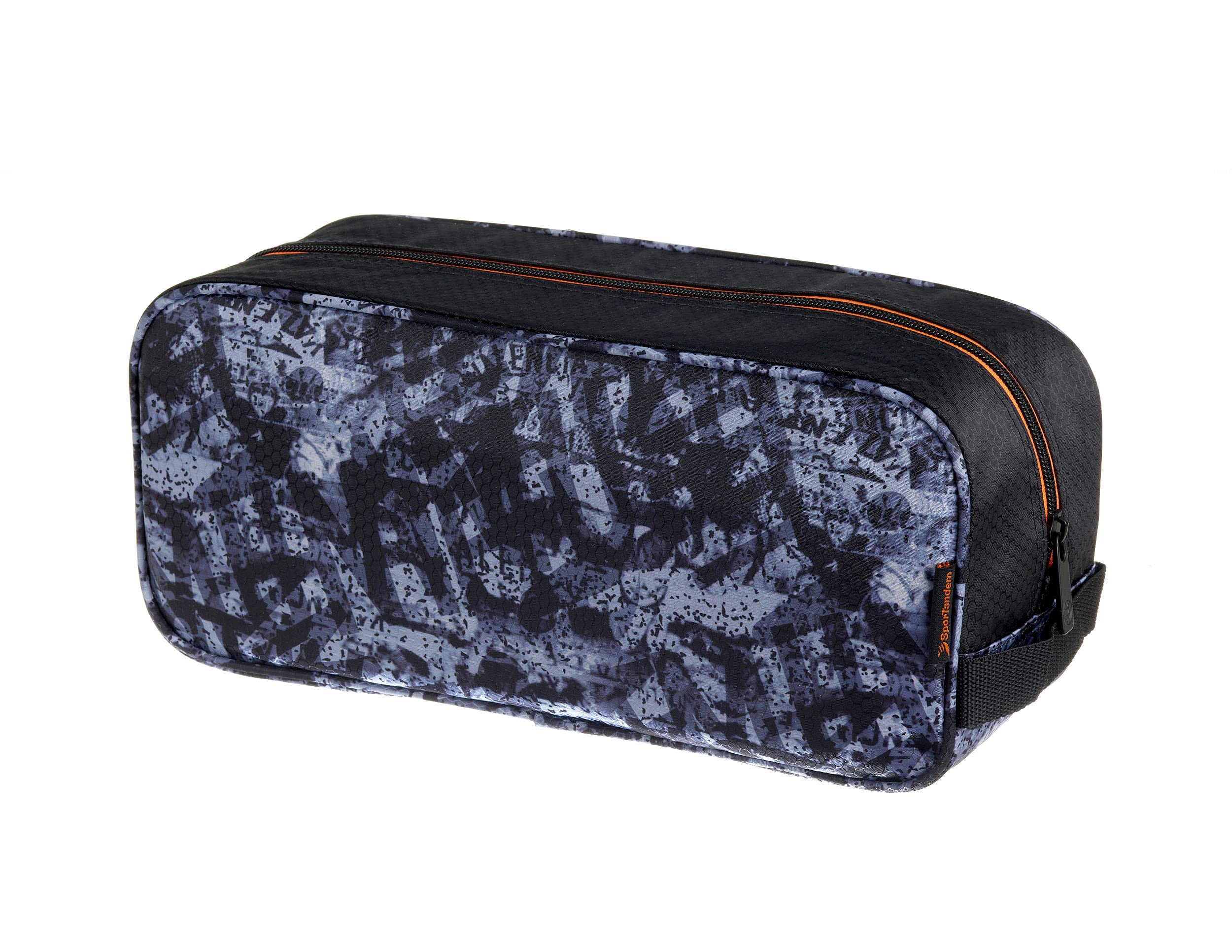 Valencia CF Zapatillero – 1 Bolsillo Cremallera Simple Asa para Transporte – Medidas 34X15X12 cm Color Negro