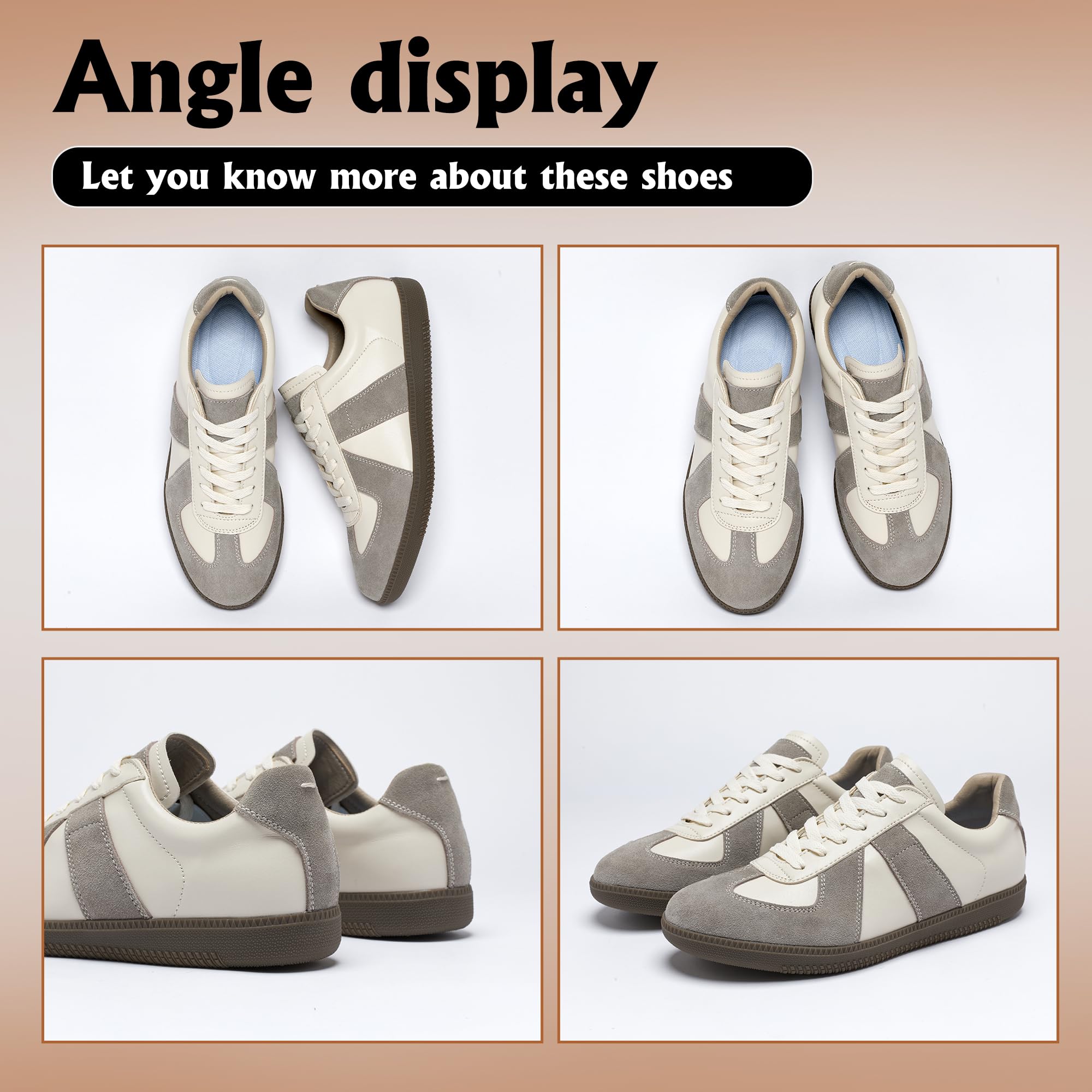 Hopelong Retro Tennis Shoes Trainers Skateboard Shoes Lace Up Sneakers Lightweight Comfort Walking Footwear for Women Men Grey 42