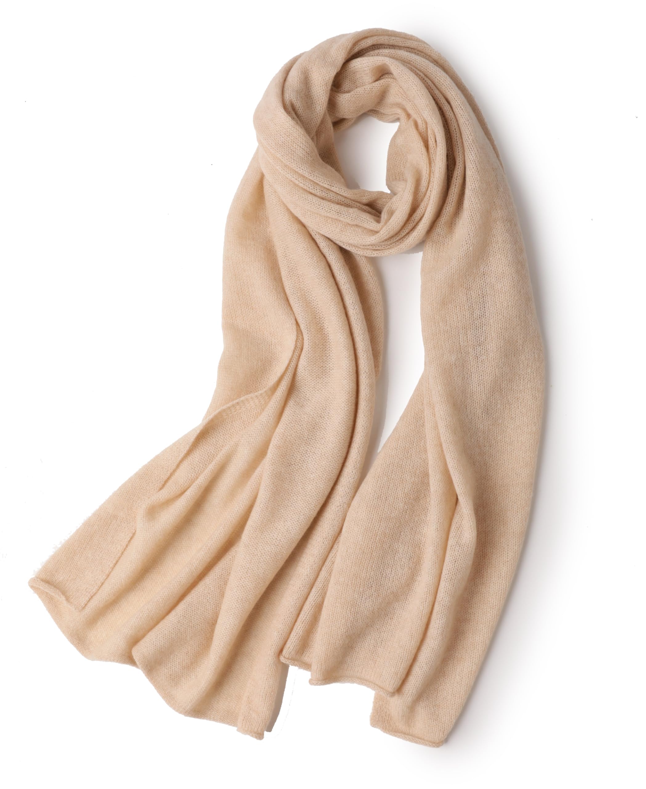 100% Kaschmir Schal XL Strick-schal, weich & warm, hochwertiger Winter-Stola für Damen und Herren