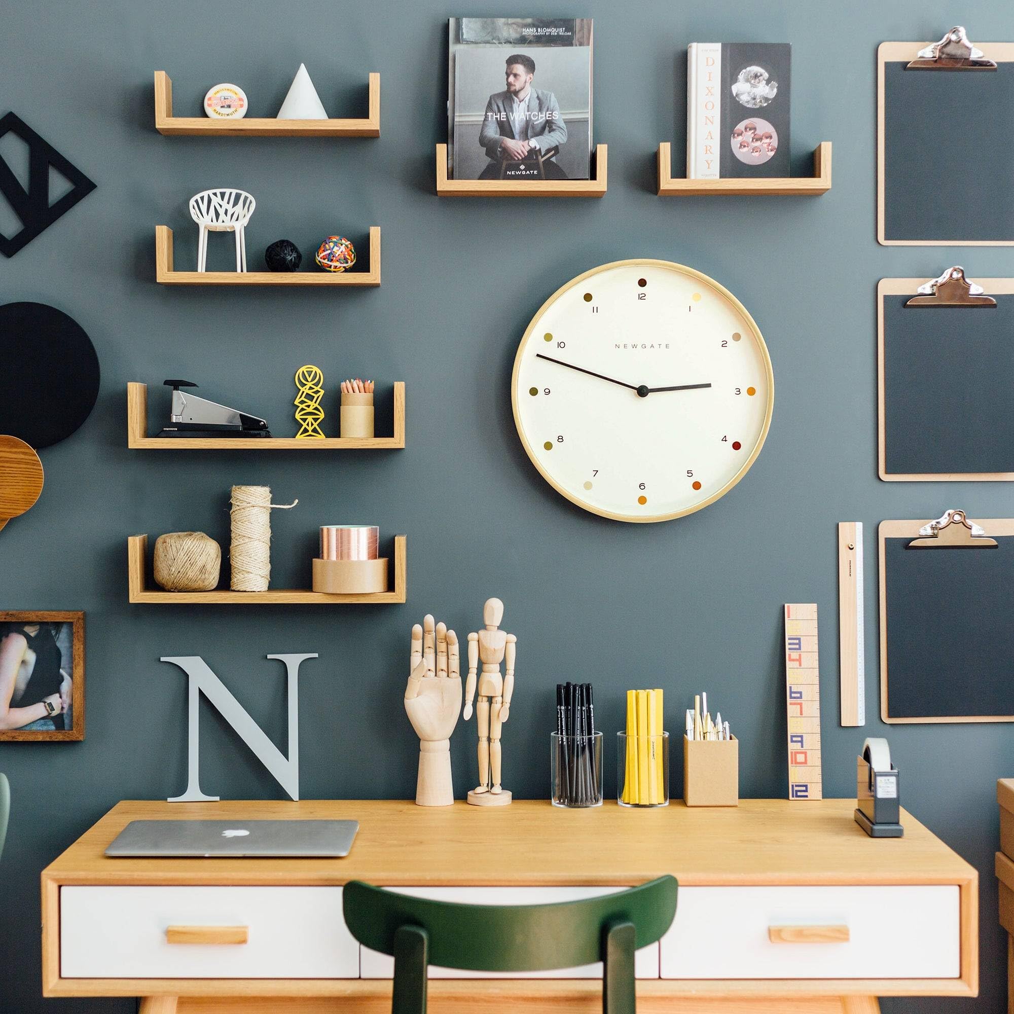 Amazon.com: NEWGATE® Mr Clarke Wall Clock | Large Scandi Inspired