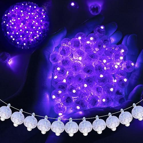Miniatura 66 de 100 mini luces LED redondas, de largo tiempo de espera, multicolor, linterna de papel, luces para fiesta de cumpleaños, Navidad, decoración