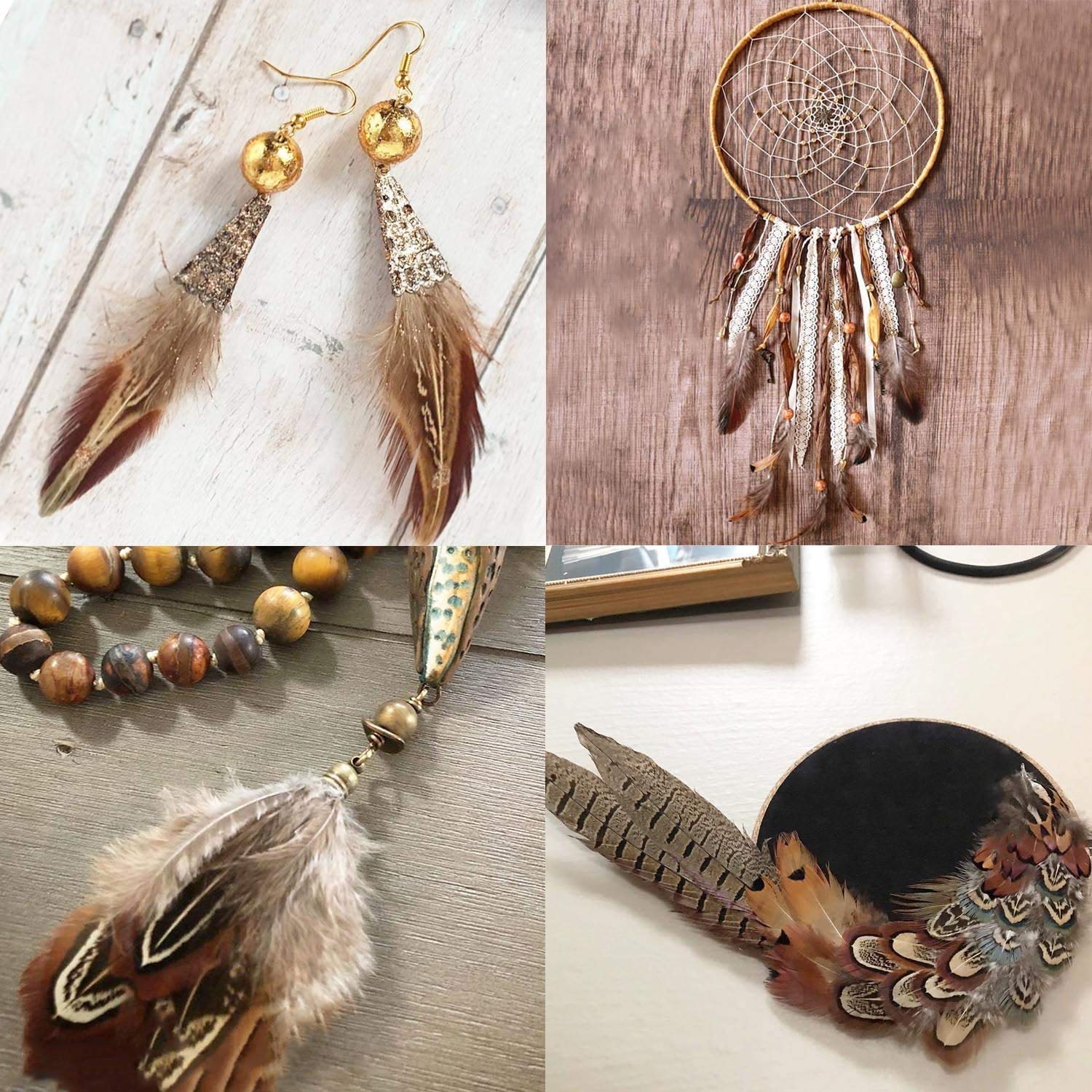 Rayher Indianerfedern 17,5cm – 75 Stück Bunt Gemischt, Bastelfedern Aus Naturgans