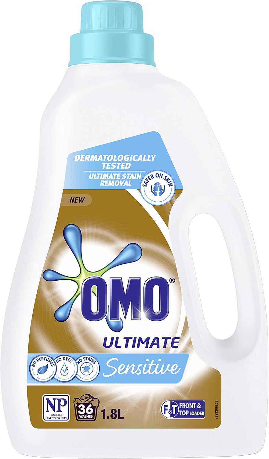 Omo Ultimate Laundry Liquid Detergent, Sensitive, Front and Top Loader