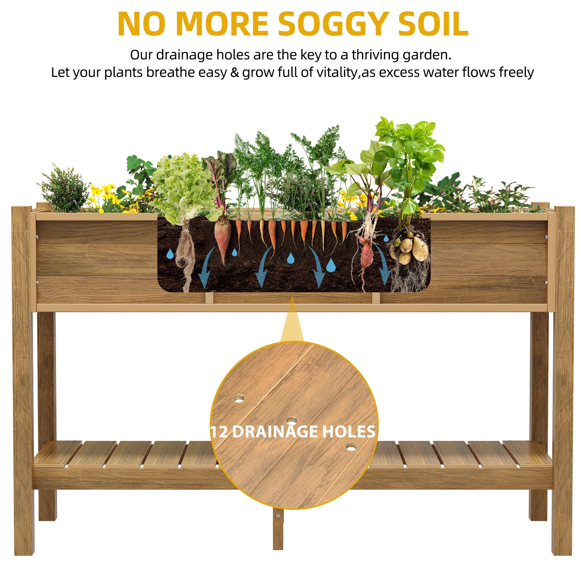 DWVO Raised Garden Bed - Durable & Easy Gardening -3