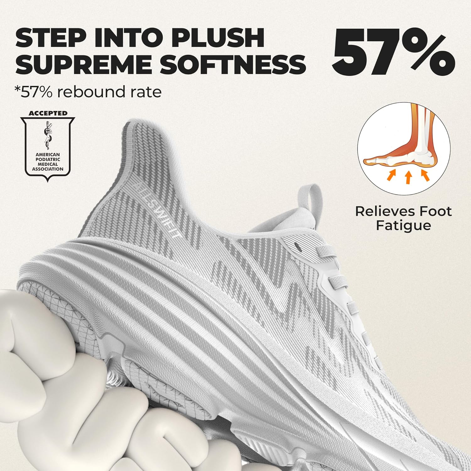 Women's Slip On Walking Shoes Hands-Free Cushion Running Tennis ActiveSolid Non-Slip Comfortable Workout Gym Athletic Fashion Sneakers - Image 4