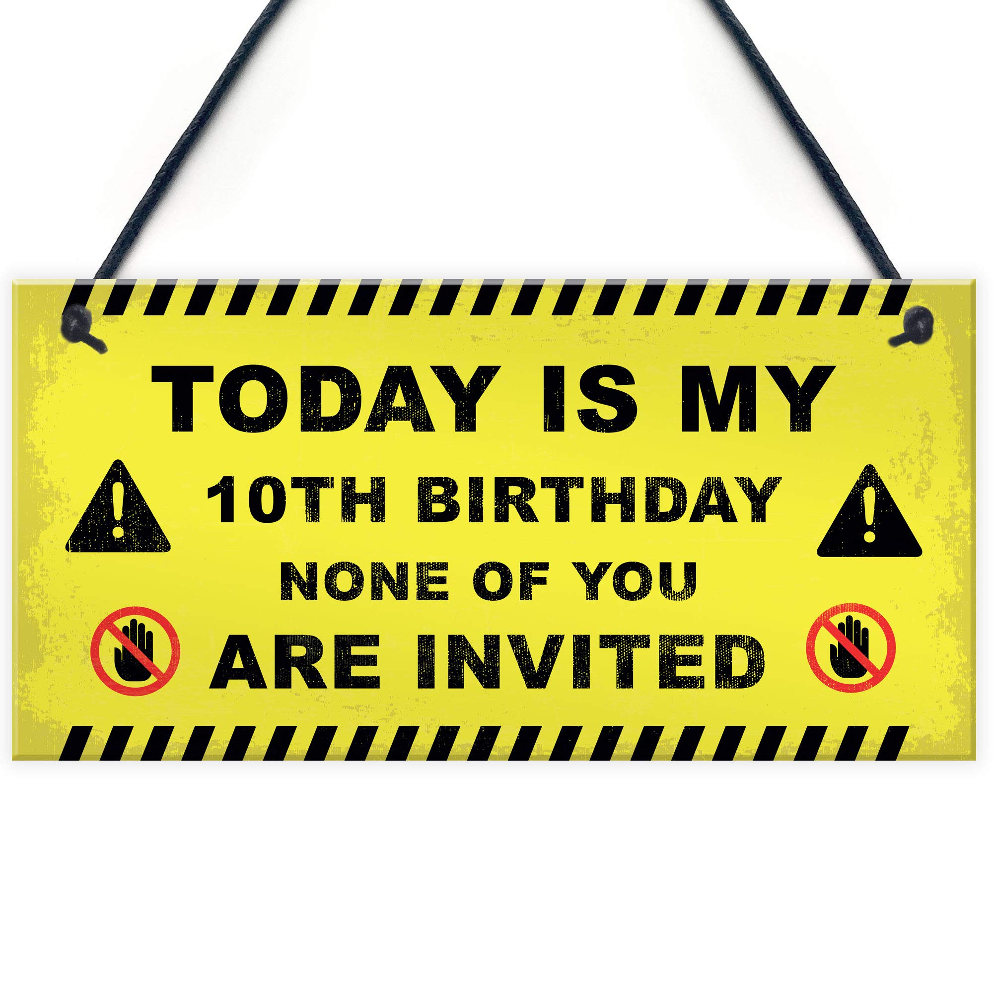 Personalised Funny Quarantine Sign Hanging Birthday Decoration 18th 21st Birthday Gift Keepsake