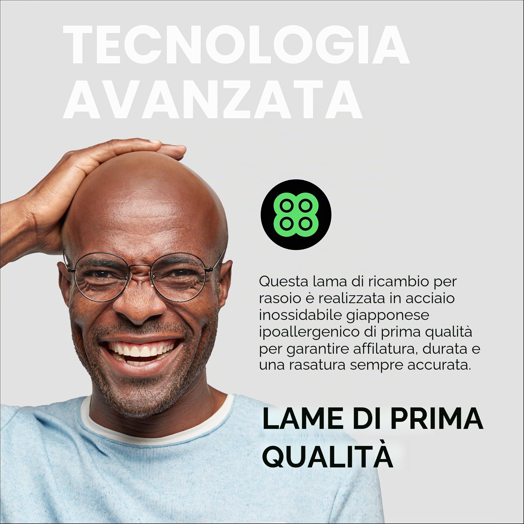 Skull Shaver Baron PRO 4 - Lamette di Ricambio per Rasoio elettrico | Compatibile con Pitbull, Palm, Butterfly Kiss