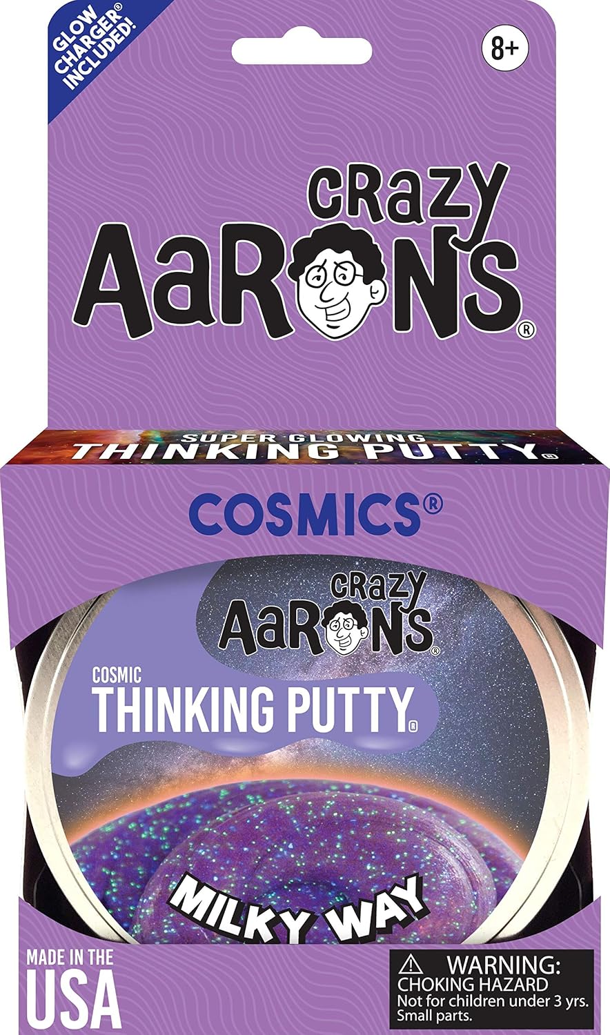 Crazy Aaron's Thinking Putty, 3.2 Ounce, Cosmic Milky Way