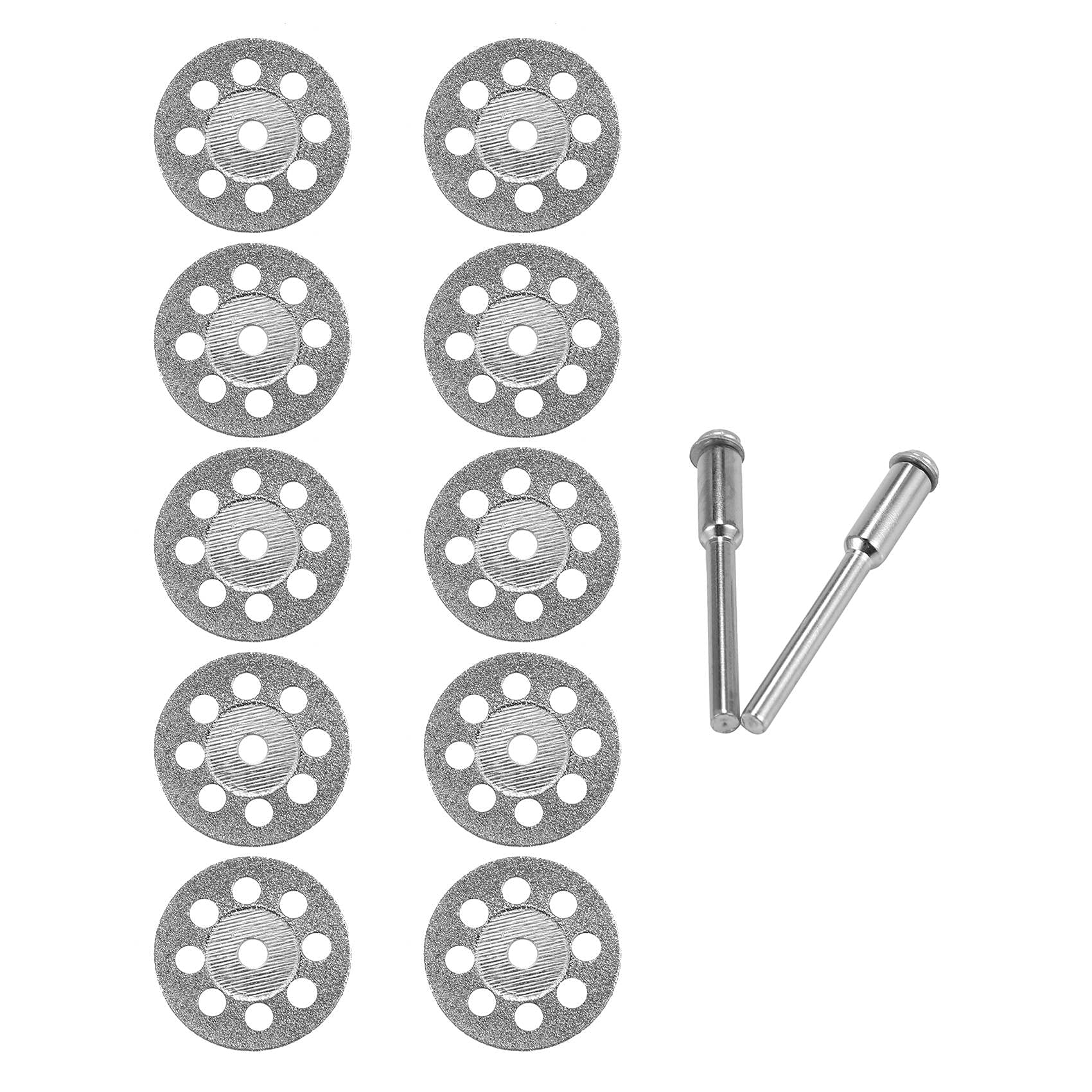 Littimoon 10Pcs Accessories 20mm Cutting Disc for Metal Grinding Wheel Disc Mini Circular Saw for Drill Rotary Tool
