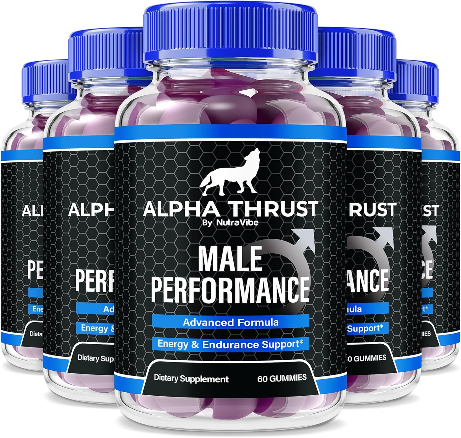 (5 Pack) Alpha Thrust Gummies, Official AlphaThrust Complex, Powerful All-Natural Blend to Help Fuel Drive, Energy and Daily Performance, Easy-to-Chew Formula, Just 2 Gummys a Day (300 Gummies)