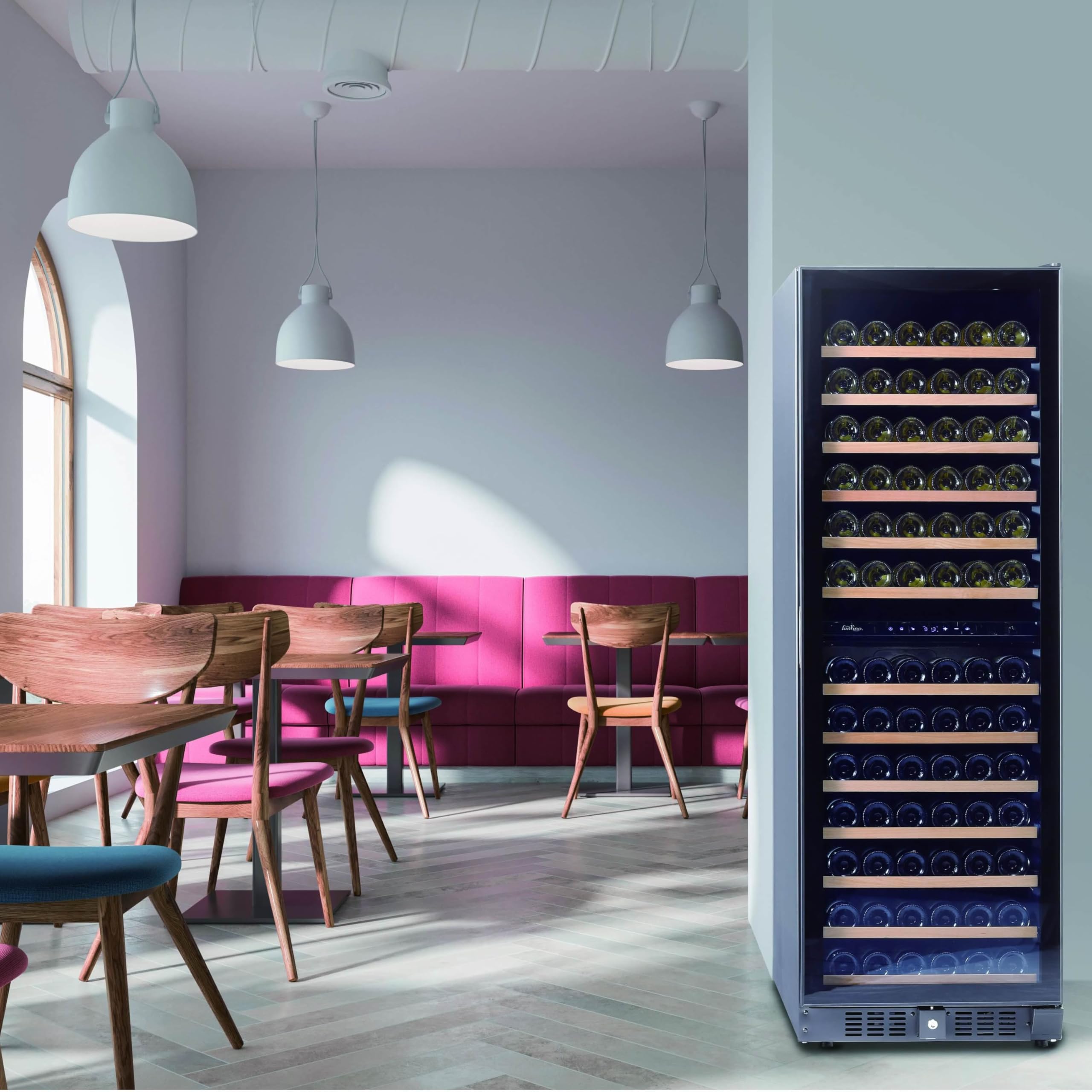 Amazon.co.jp: ワインセラー 輸入販売元 プロ仕様 133本 右取手 2温度