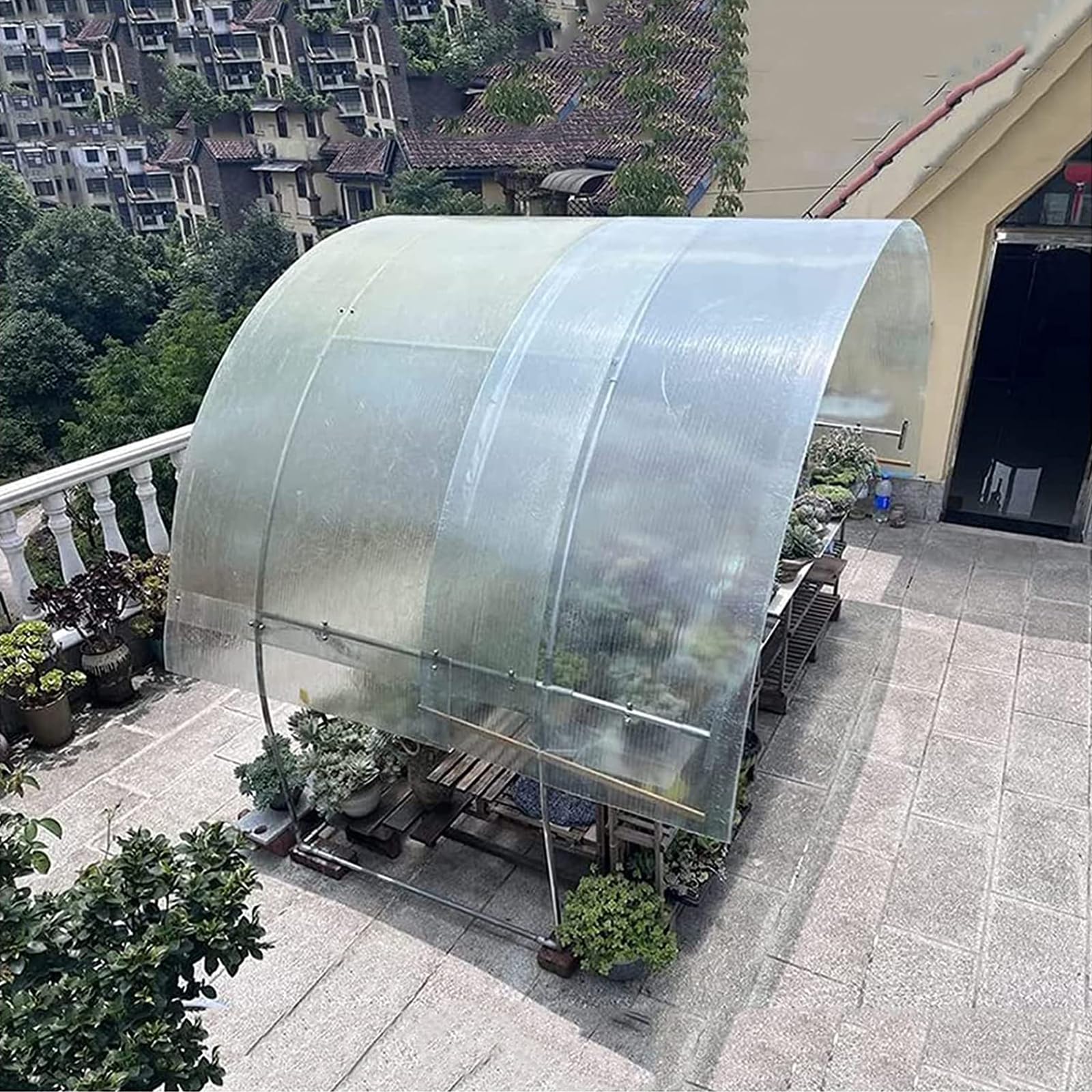 Feuille Polycarbonate Isolante | Couverture Imperméable Incassable pour Auvent