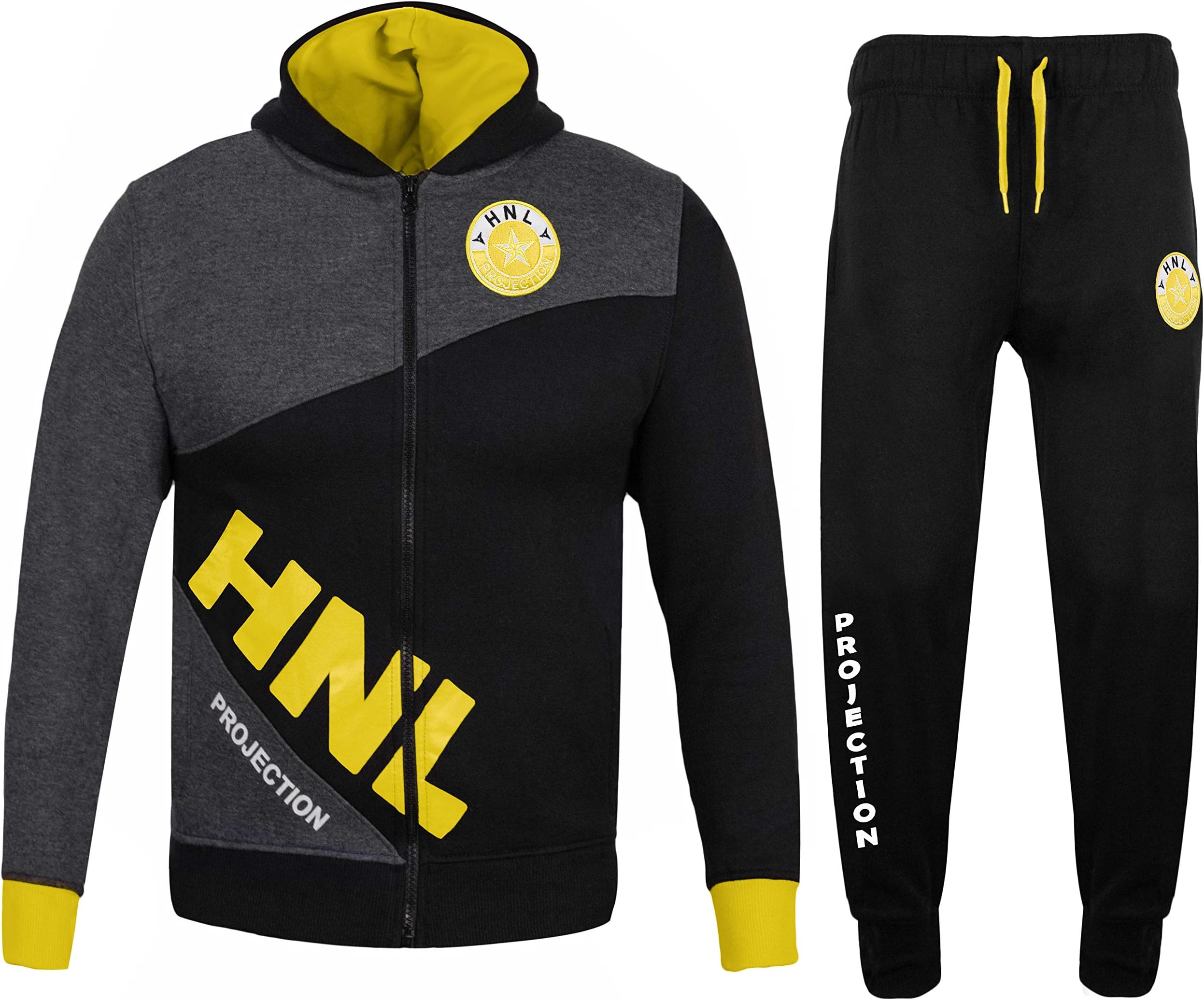 7STYLESKids Boys Tracksuit HNL Projection Hoodie and Bottom Jogging Suit Set