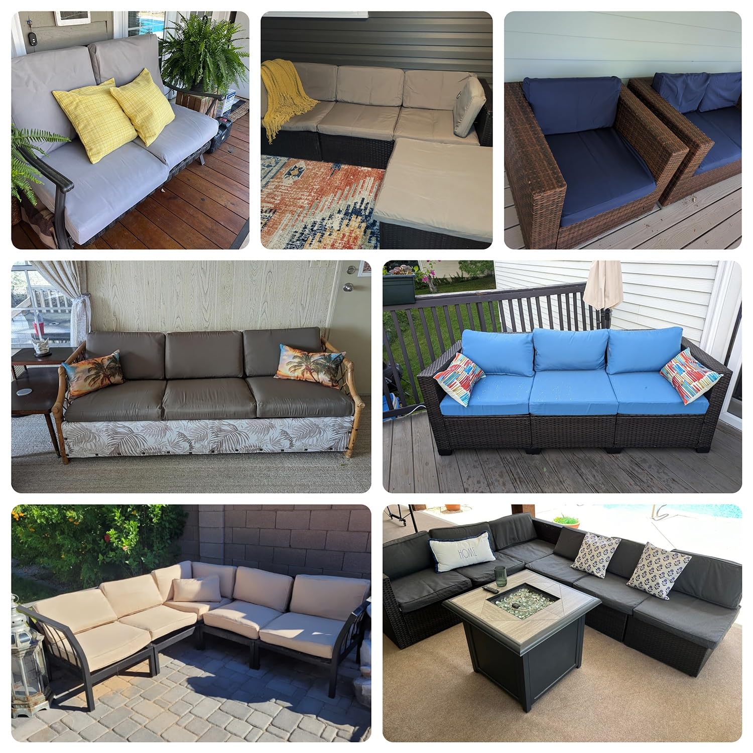 Wasserdichte Sitzkissenbezüge Outdoor - 2er Set Für Gartenmöbel In Weinrot