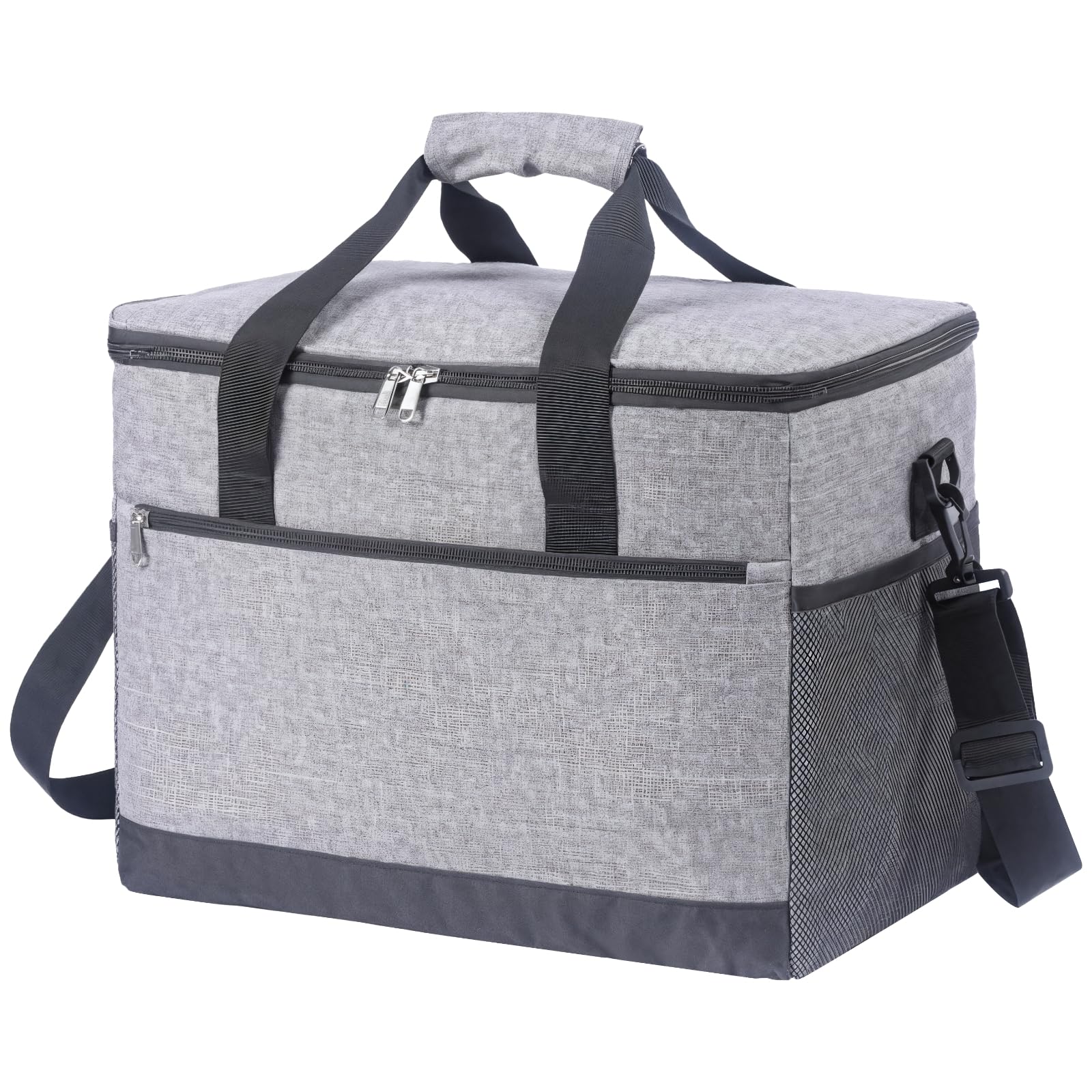 Isolierte Auflaufform Tragetasche, 30 l Lebensmittel-Transporttasche für Potlucks, Partys und Picknick, Oxford-Gewebe mit doppelten Reißverschlüssen, 38,1 cm x 30 cm x 24,1 cm