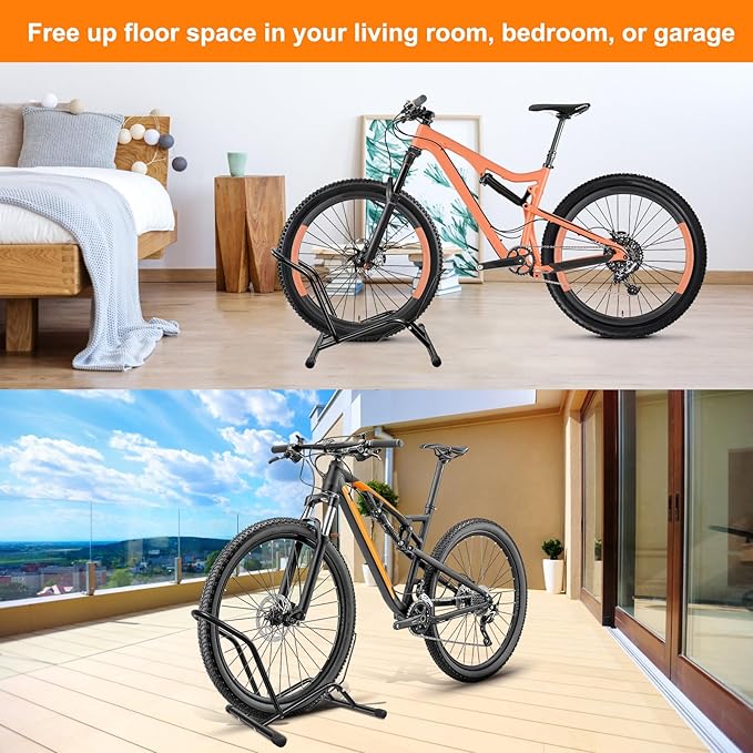 Soporte de piso para bicicletas ajustable de metal miniatura 7