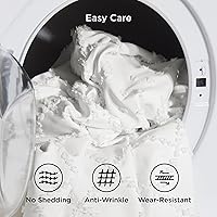 Vista 9 de Bedsure Funda de edredón bohemia tamaño individual para niños, ropa de cama bohemia para niños, funda de edredón copetuda individual para todas