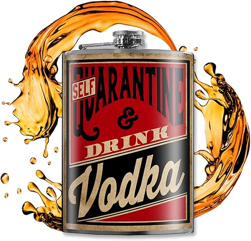 Trixie Milo Regalo divertido y sarcástico mordaza Frasco de acero inoxidable de 8 oz viene en una caja de regalo