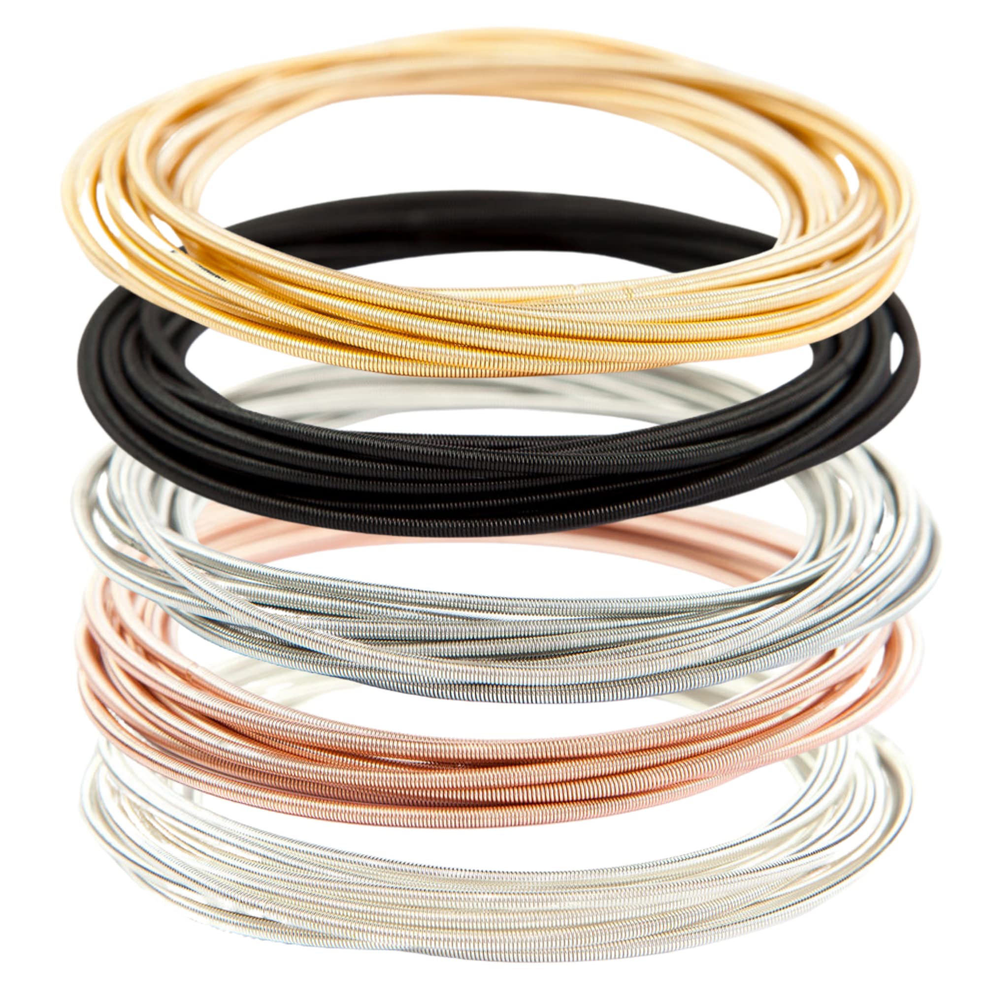 Wine WearBracelet Stack - Guitar String Bracelets - Mix Color (Set of 50)