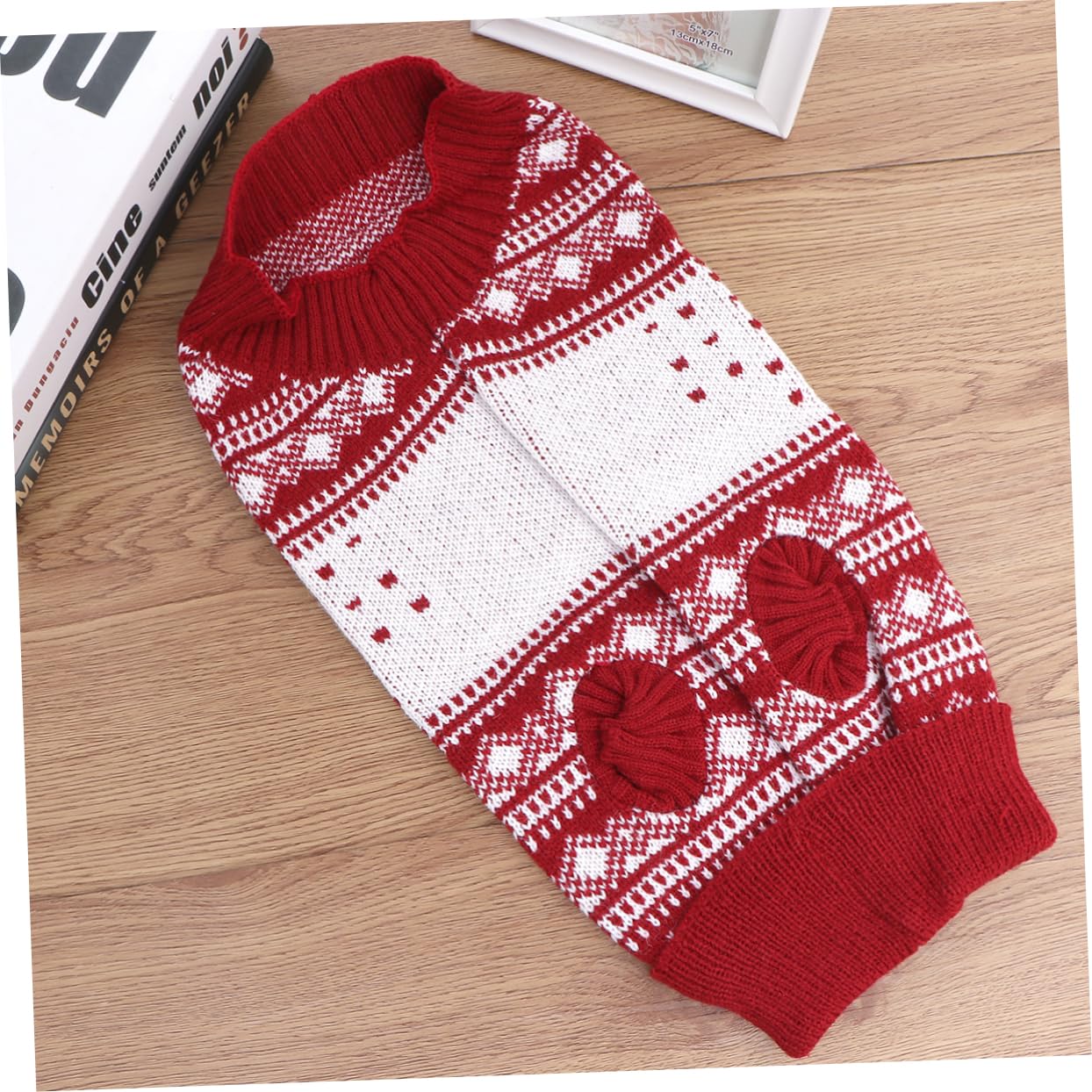 BESPORTBLE 3 Pz Maglione Caldo a Collo Alto per Animali Domestici Cappotto Cane Cappottino Cane Vestiti per Cuccioli Pigiama Natalizio per Cani Maglioni Natalizi Vestiti Invernali per Cani