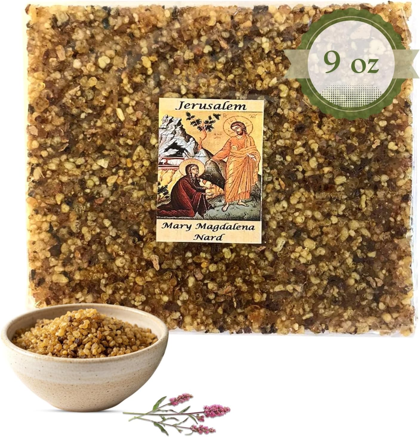 Holy Land Market Jerusalem Crushed and Sealed Flower Incense from The Holy Land (Nard, 9 Ounces)