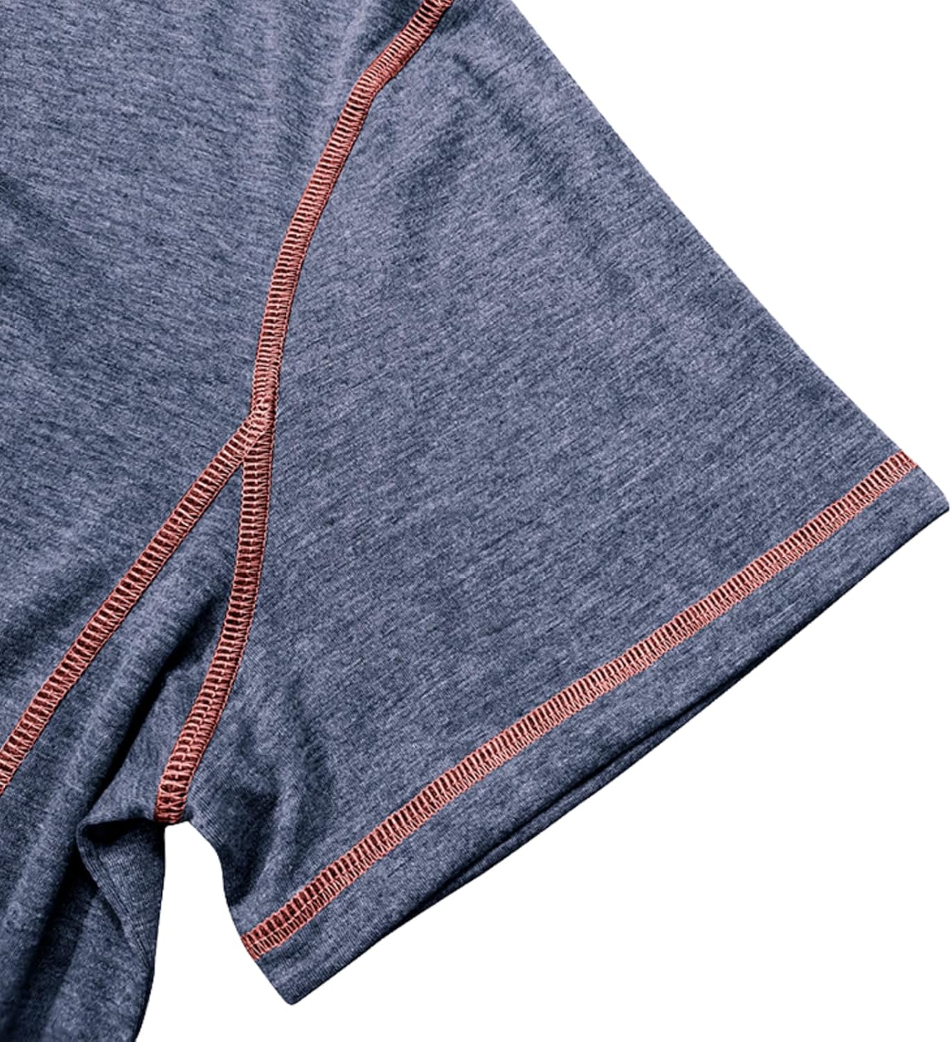 Mens Short Sleeve Shirts Casual Cotton Basic Henley Shirts Summer Lightweight T-Shirts - Image 6