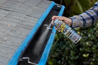 Flex Seal Stop Leaks Fast! Rubberized Waterproof Coating Spray, Ideal for Roofs, Holes, Cracks, DIY Projects, Automotive Fixes, Indoor & Outdoor Repairs, and More Black, 14 oz. (397 g) 2 Pack