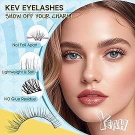 KevKev Lash Extension Kit Lash Clusters Kit 144Pcs 8-16mix Length Ultra Soft Eyelash Extension Kit Lash Bond and Seal Lash Glue Lash Remover for DIY Eyelash Extensions(Wetland, D-8-16mix)
