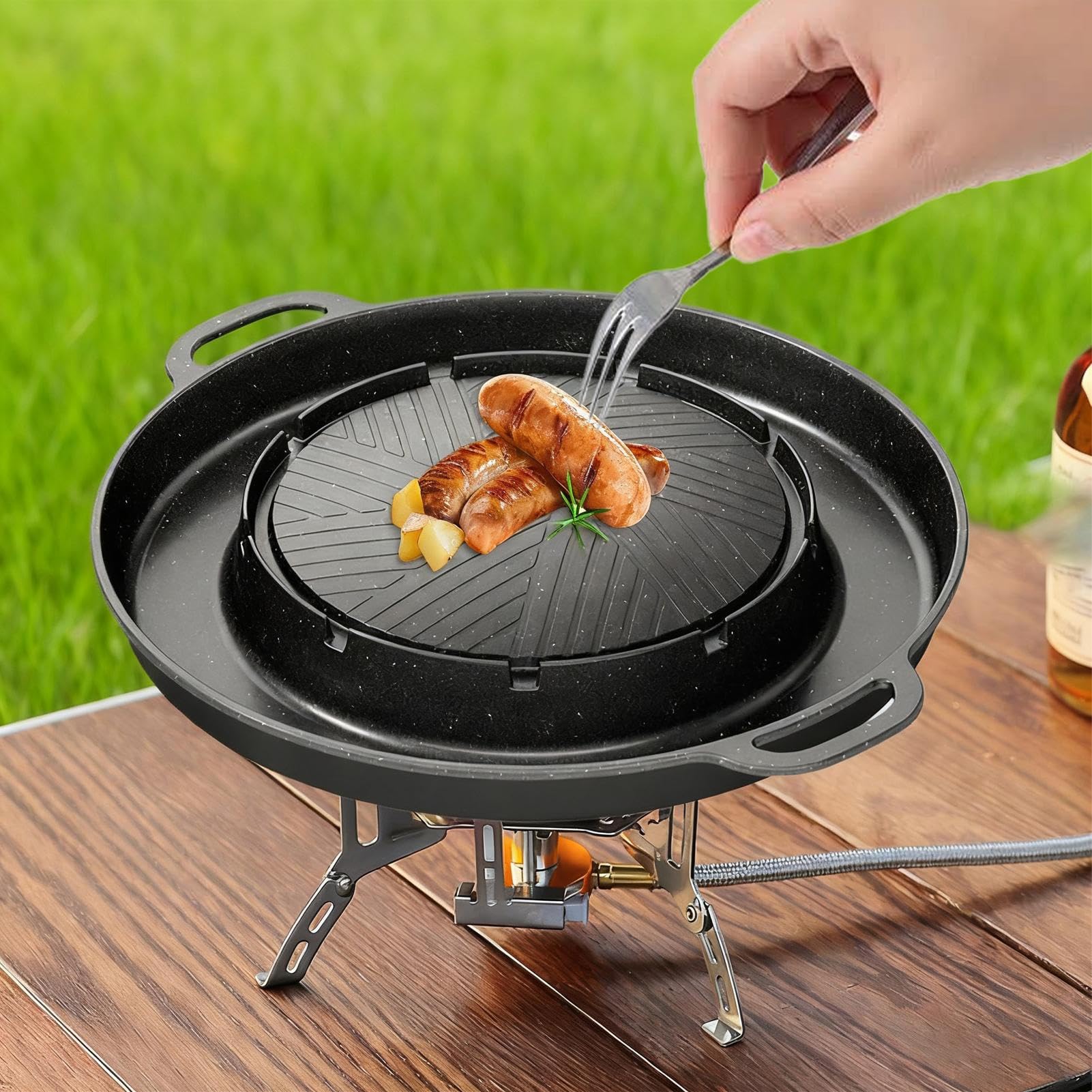 Patelnia Grillowa I 2 W 1 Grillowa Patelnia Wewnętrzna