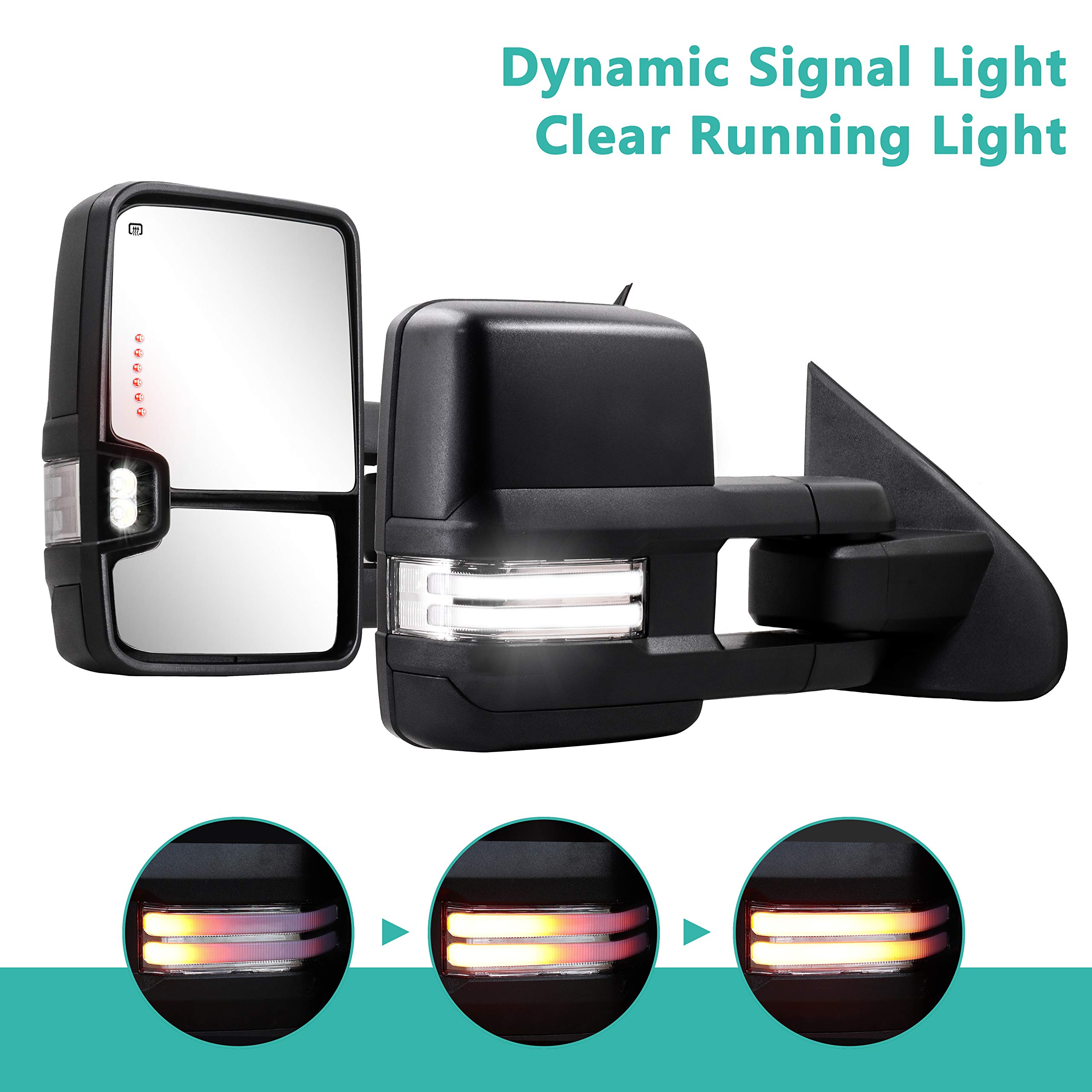 Buy Towing Mirrors Switchback Lights for 20142018 Chevy Silverado GMC