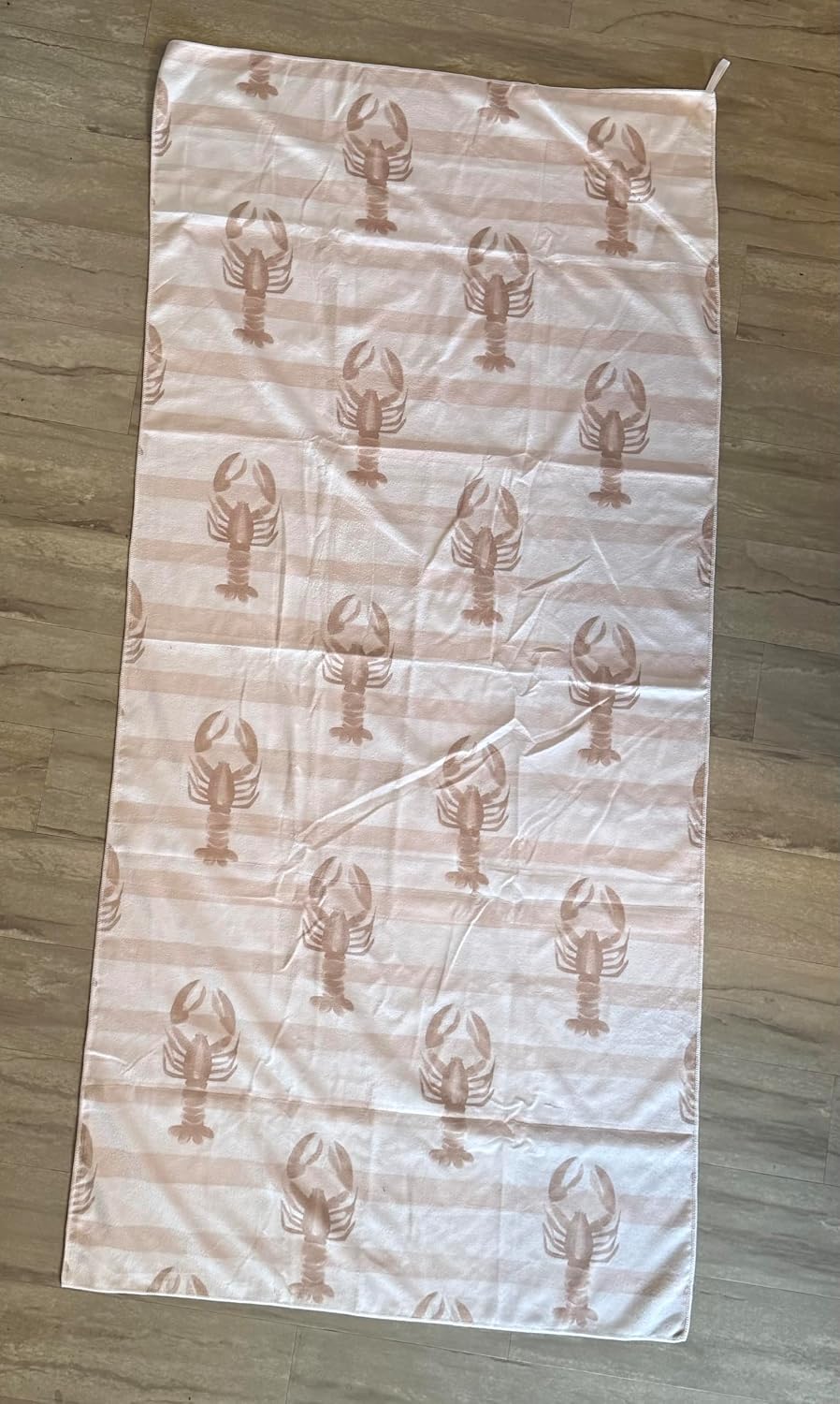 Microfiber Beach Towel with Hidden Pocket, 35 x 71 inches, Sand-Free Quick Dry Towel, Limited (Harbor Strips) image 2